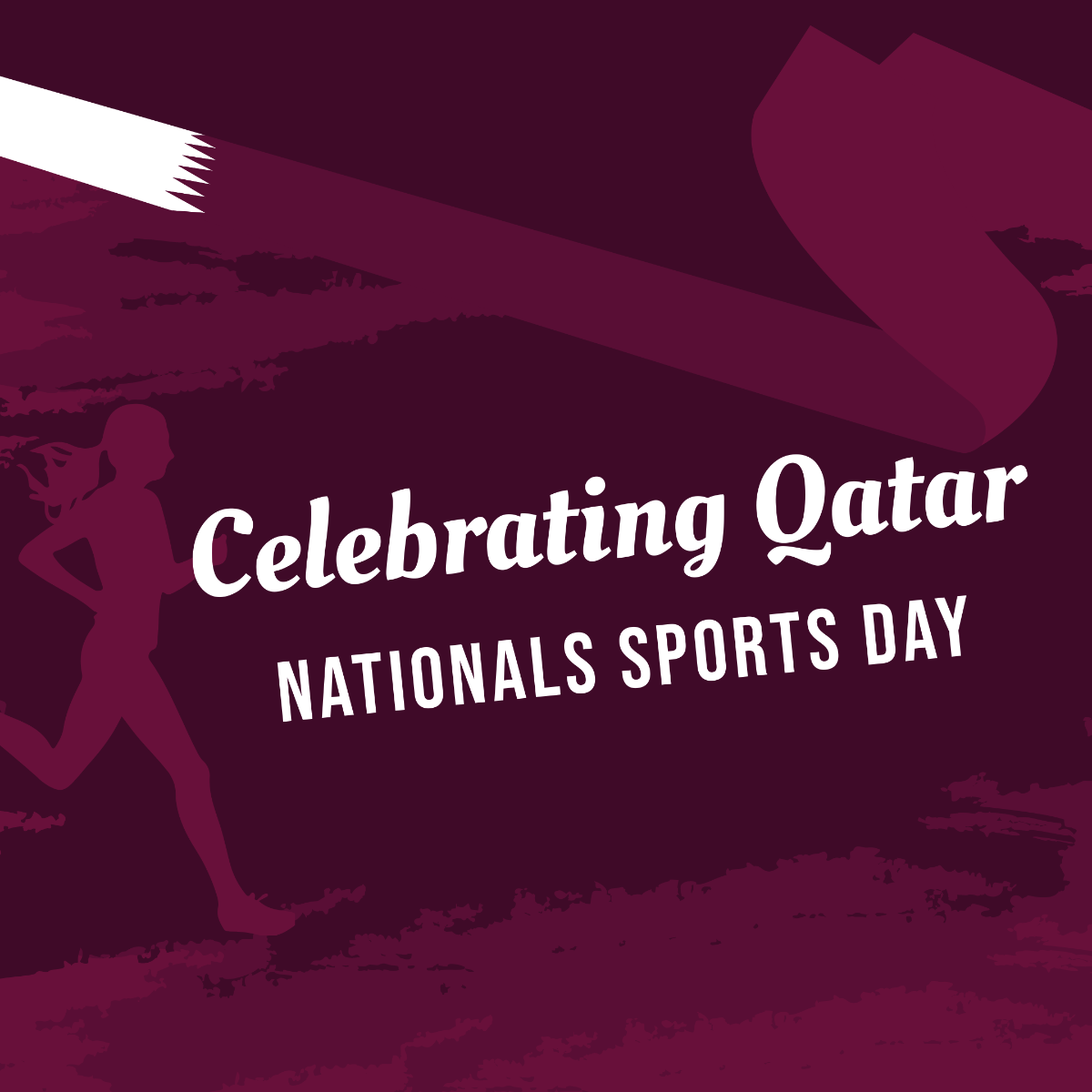 Free Qatar National Sports Day Instagram Post Template