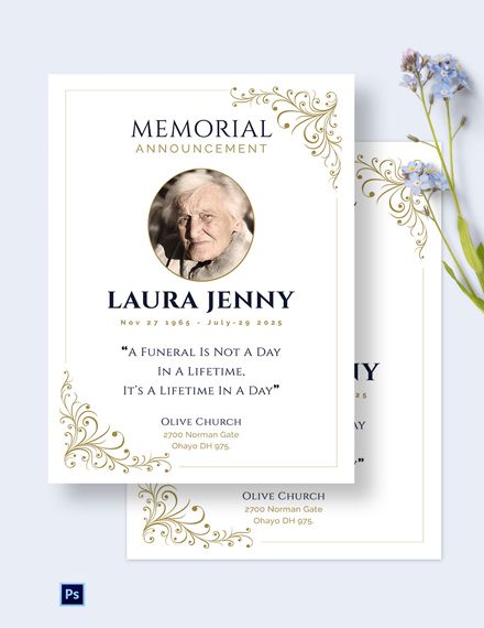 10+ FREE Invitation Funeral Templates - Word (DOC) | PSD | InDesign ...