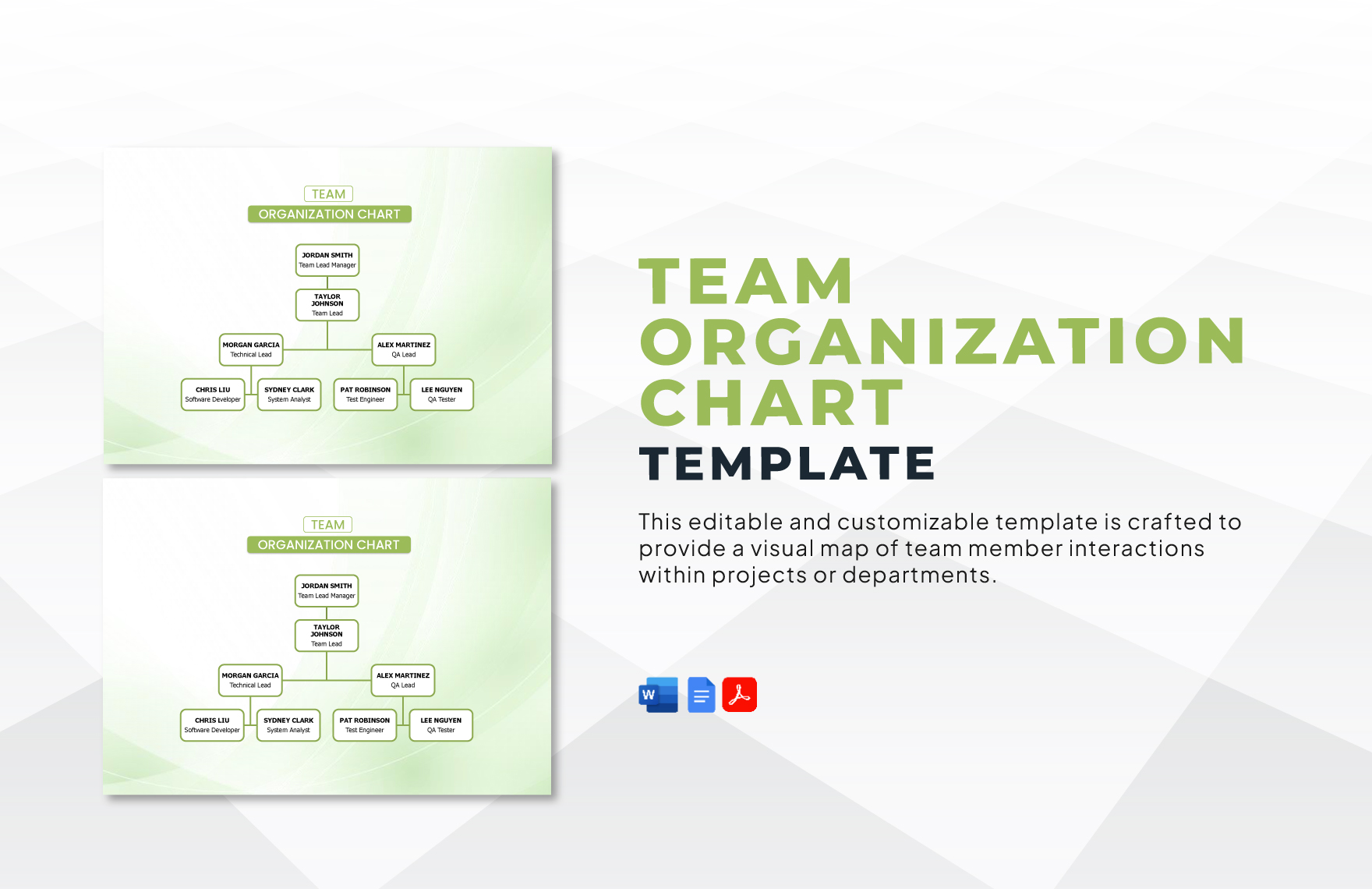 Team Organization Chart Template