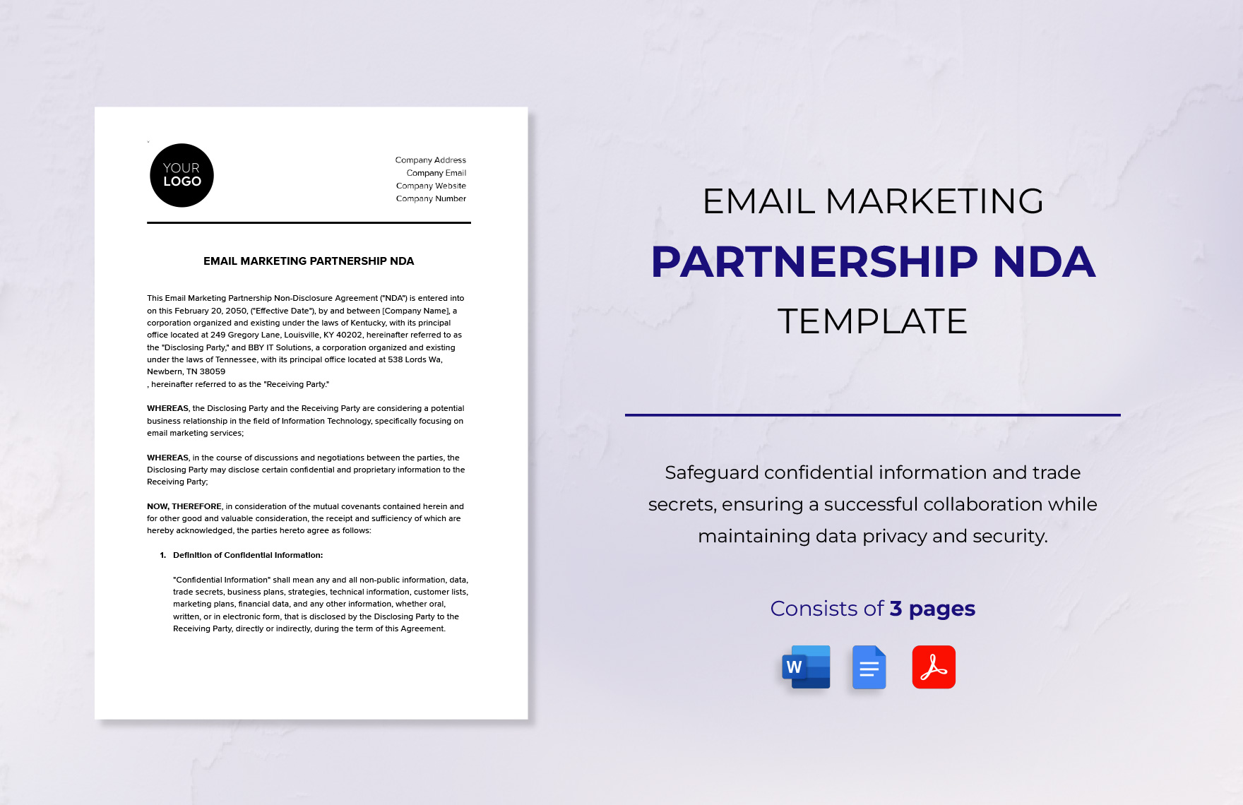 Email Marketing Partnership NDA Template