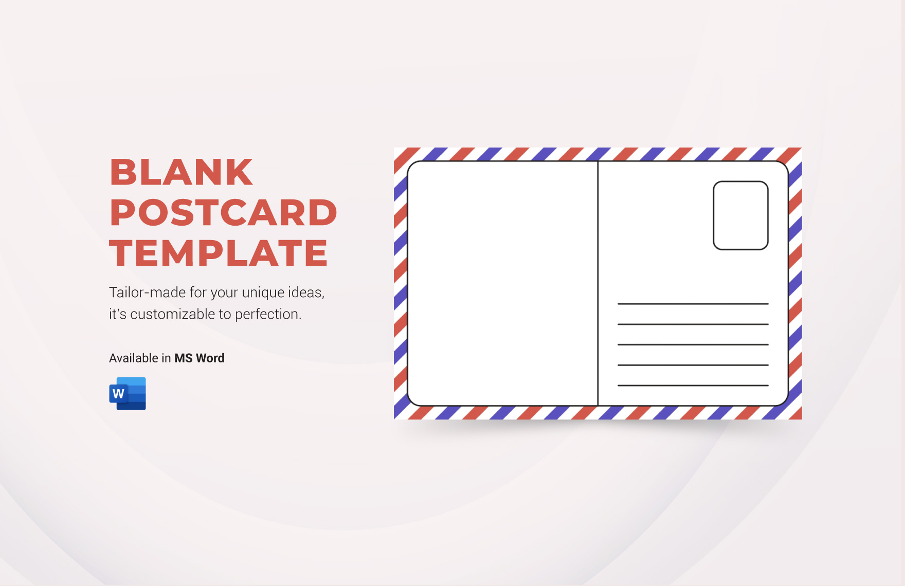 Blank Postcard Template