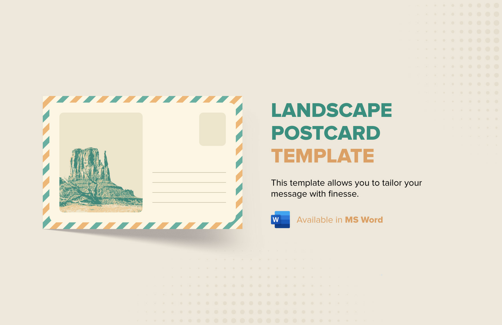 Landscape Postcard Template