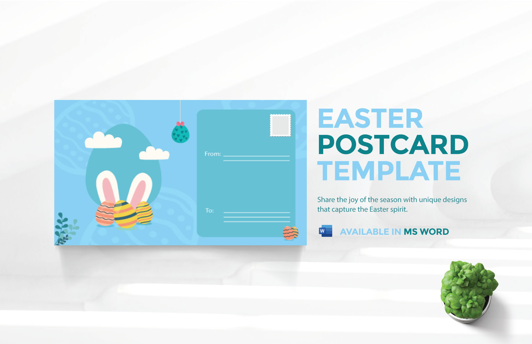 Easter Postcard Template