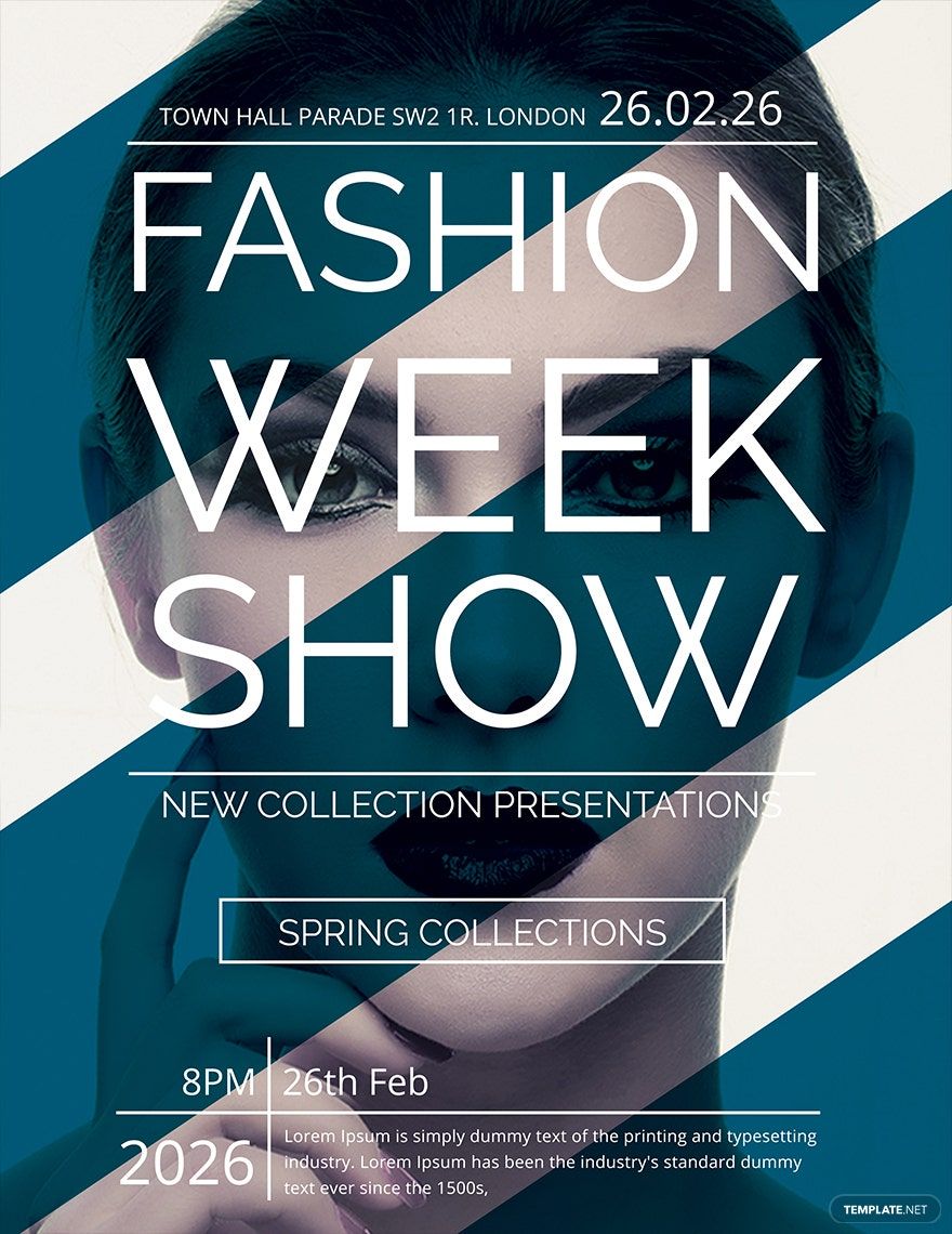 Fashion Week Show Flyer Template