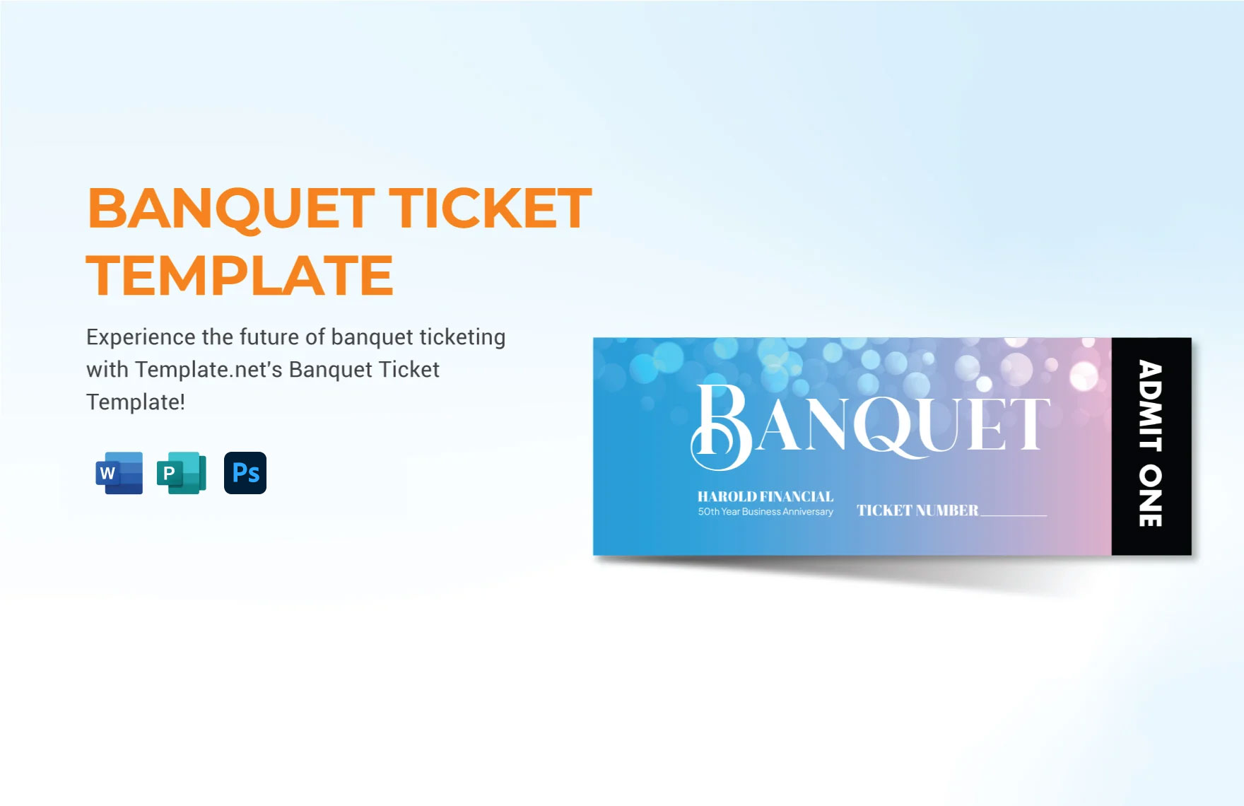 Banquet Ticket Template