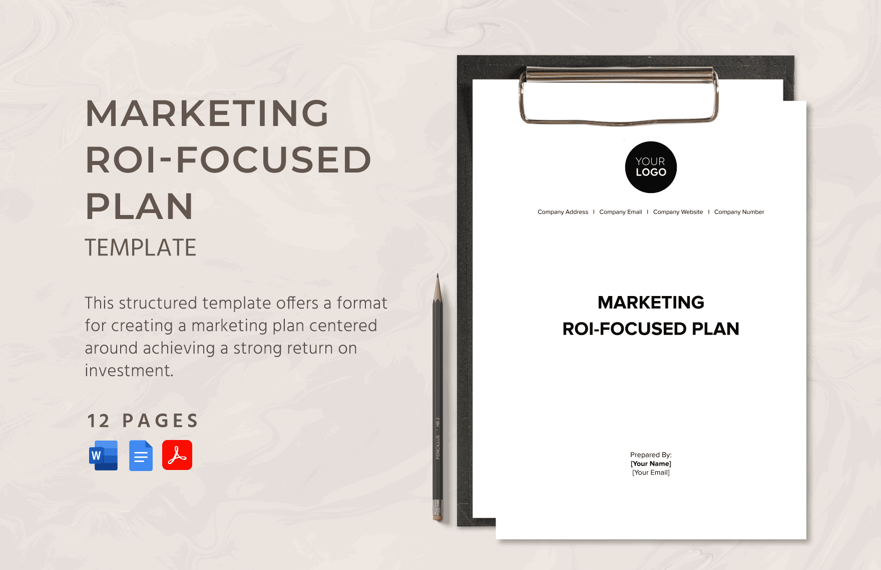 Marketing ROI-focused Plan Template