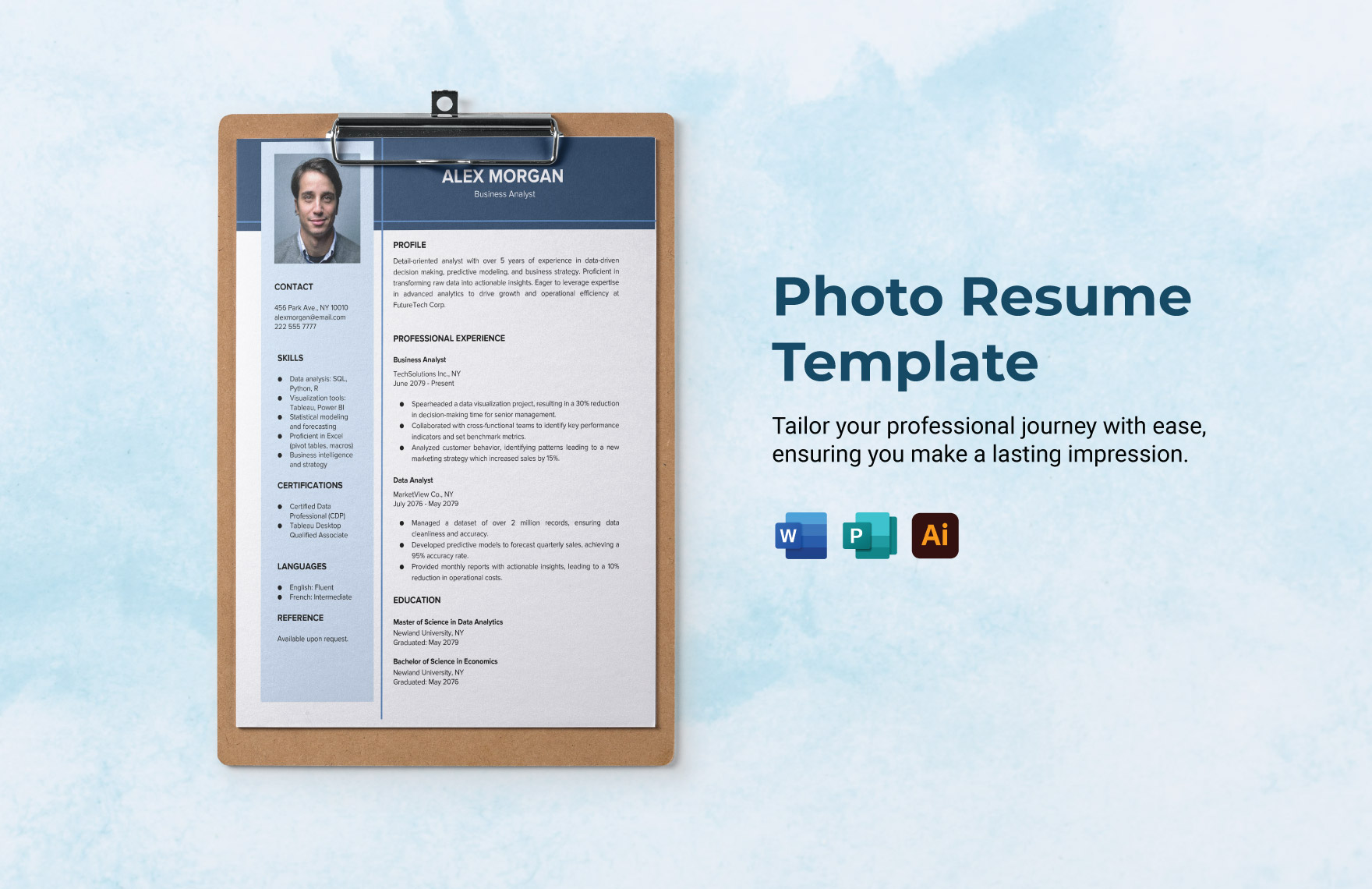 Photo Resume Template