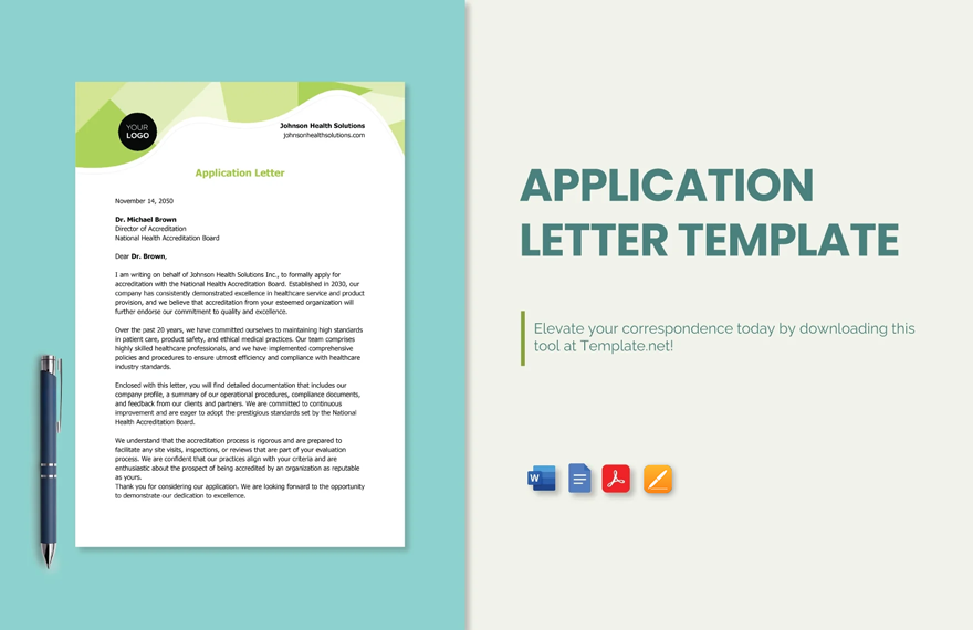 Application Letter Template