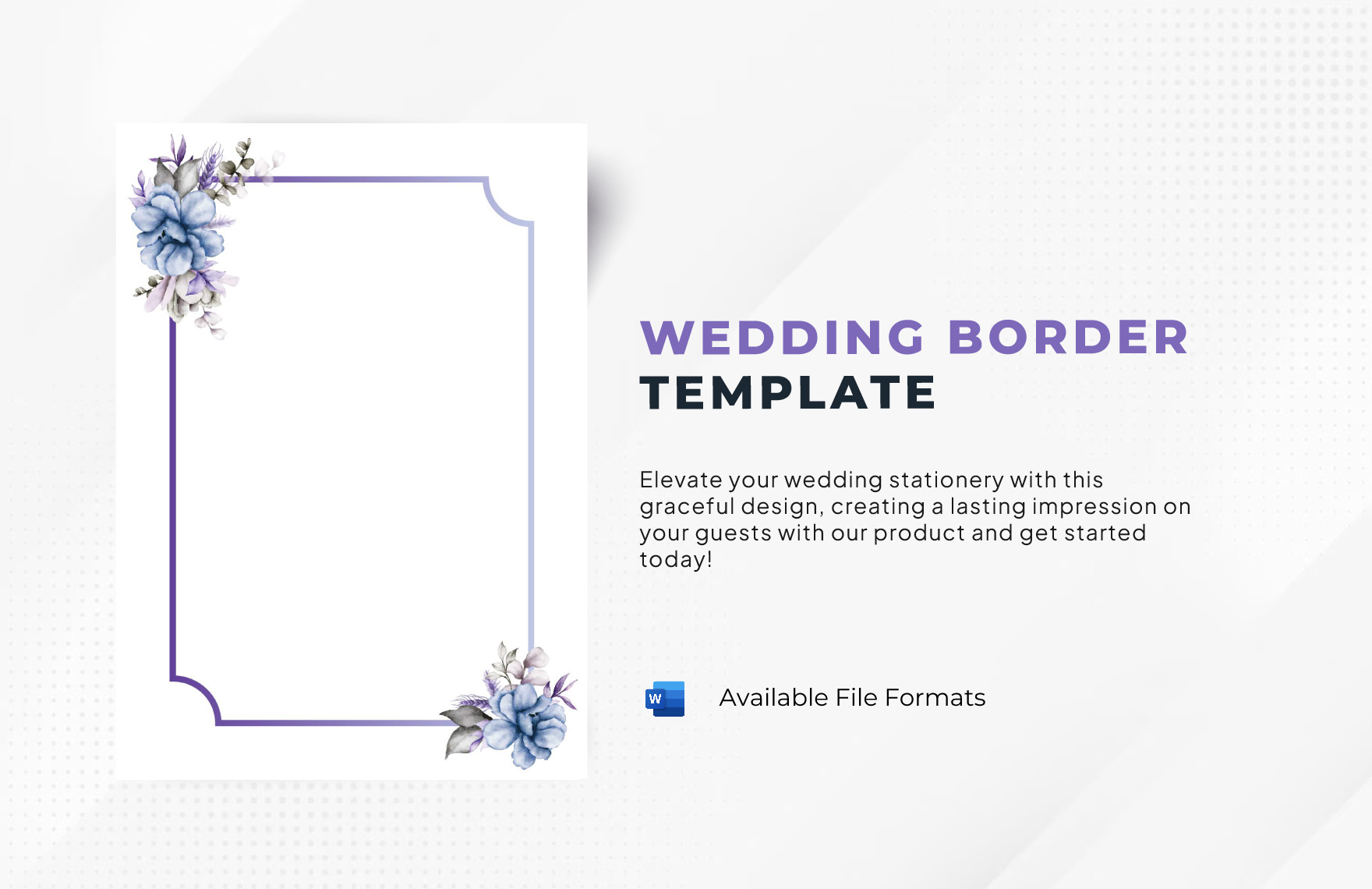 Wedding Border Template