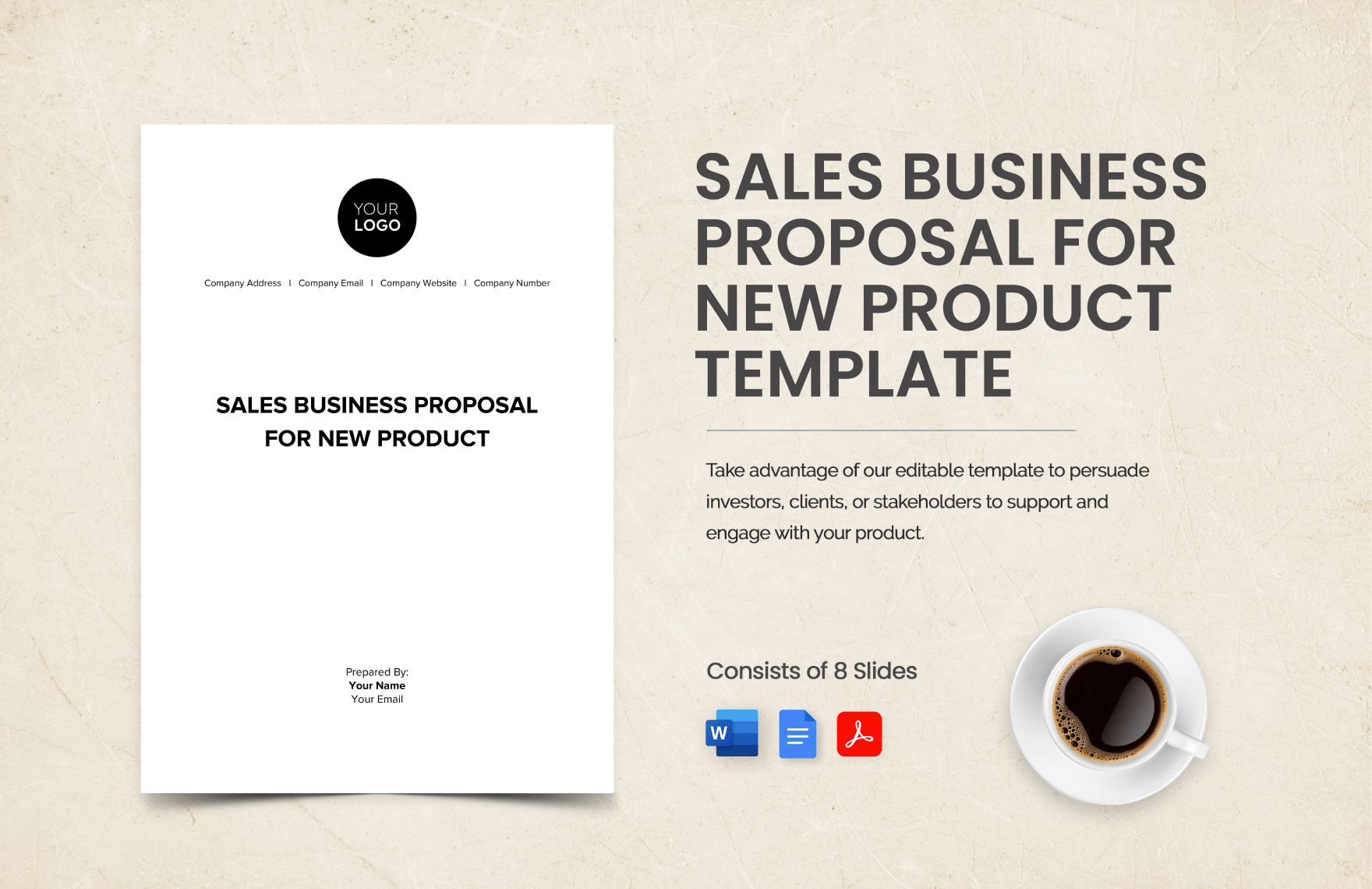 Sales Business Proposal for New Product Template