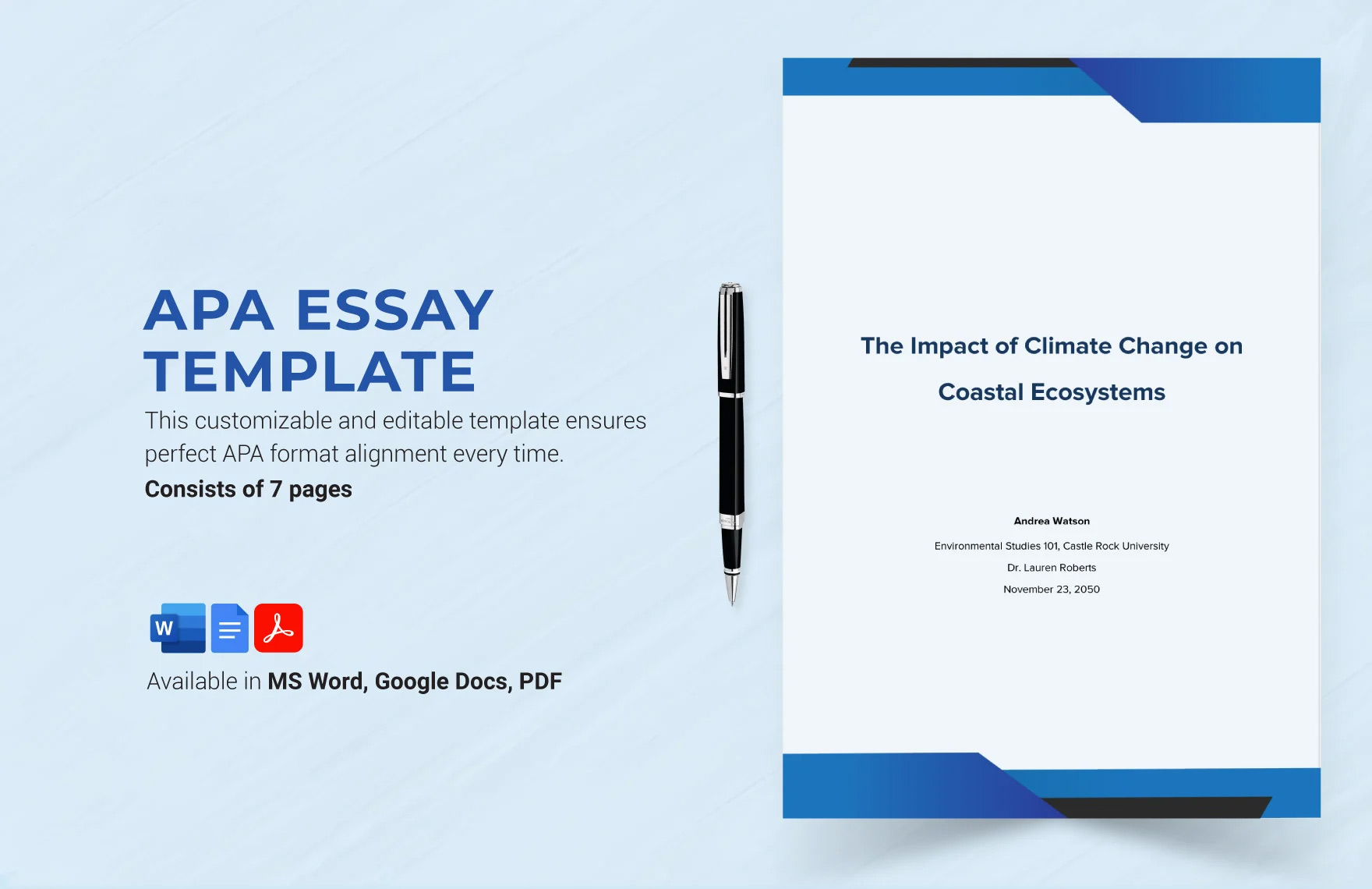 APA Essay Template