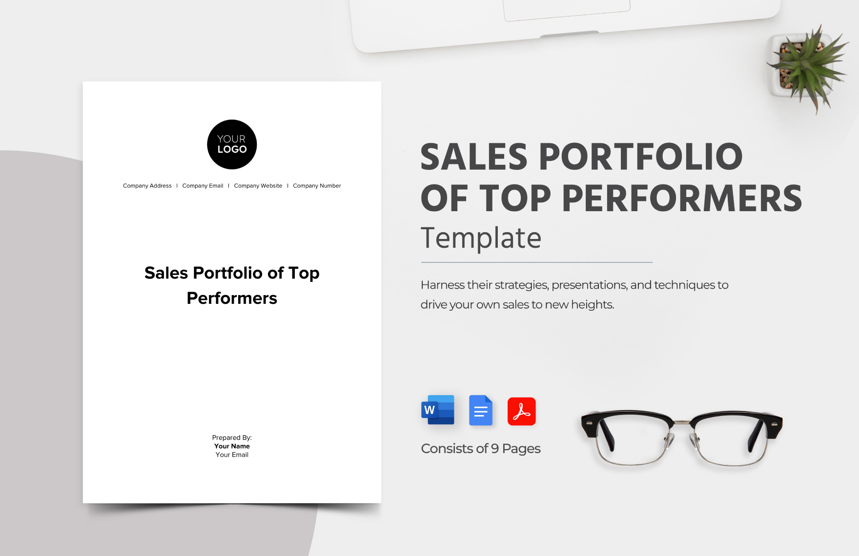 Sales Portfolio of Top Performers Template