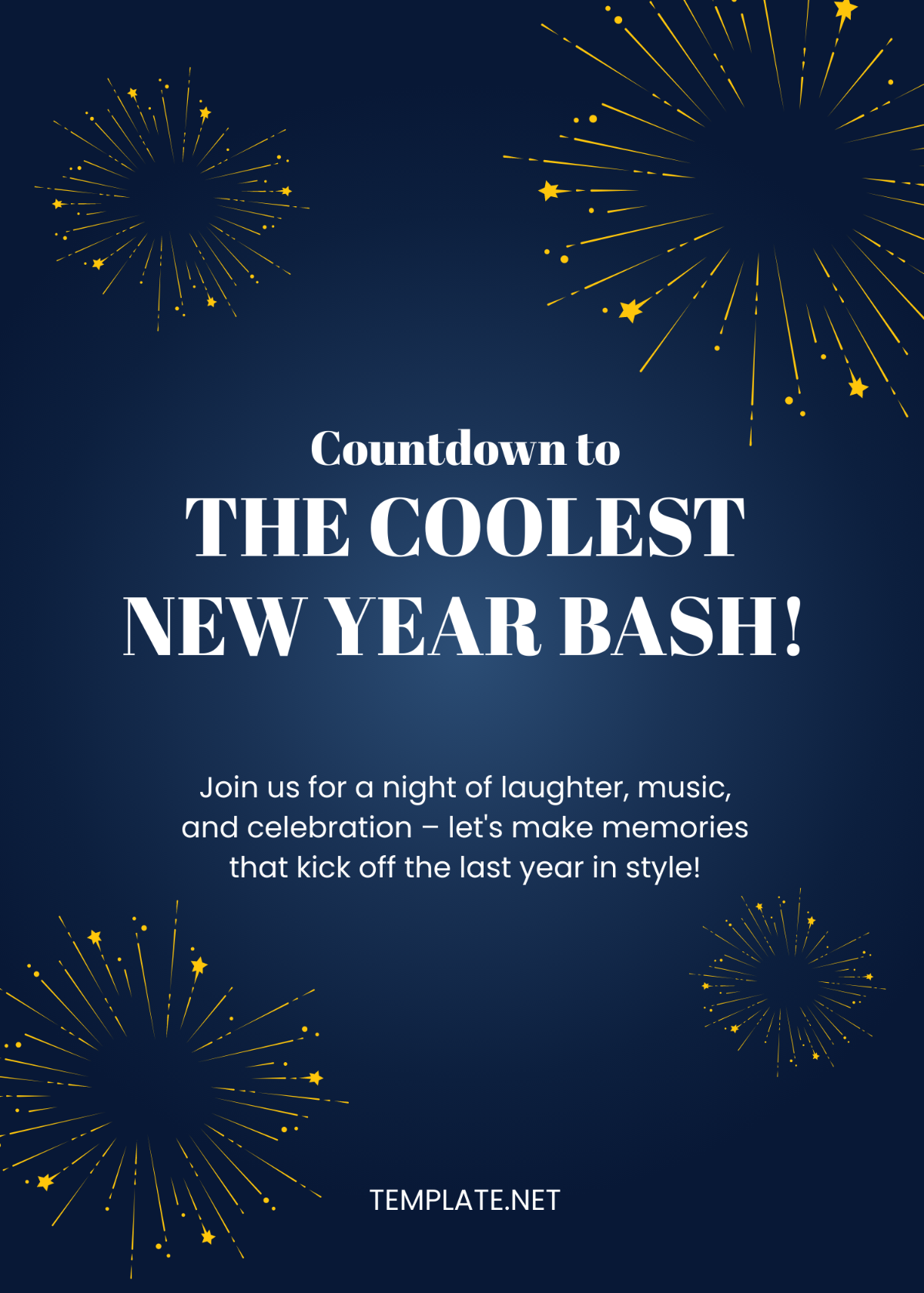 Free New Year Party Invitation Template