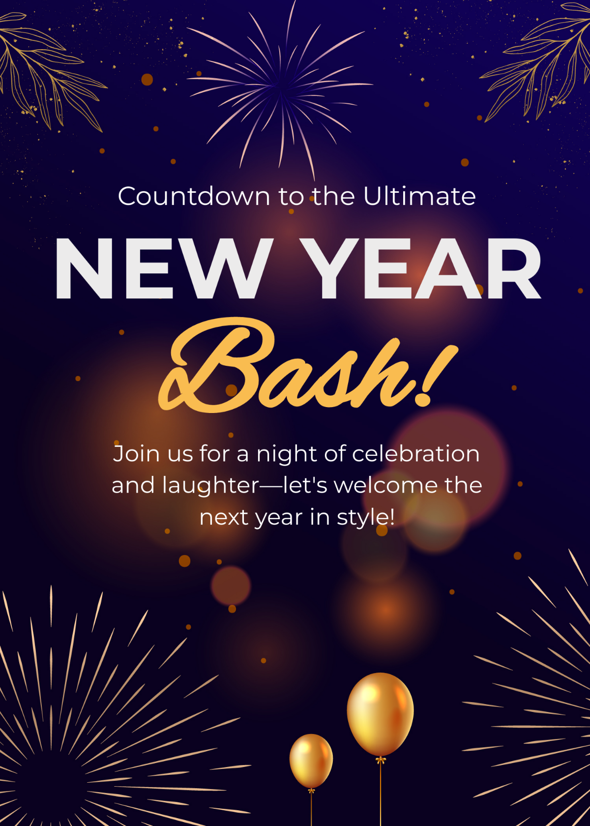 Free New Year's Eve Invitation Template