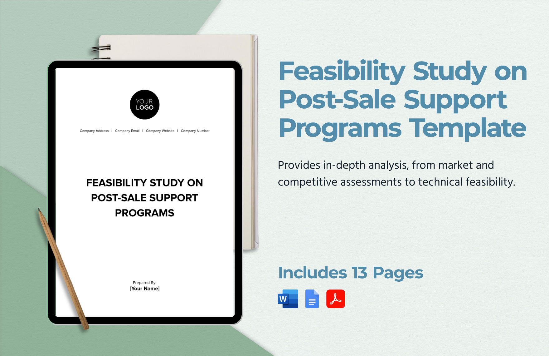 Feasibility Study on Post-Sale Support Programs Template