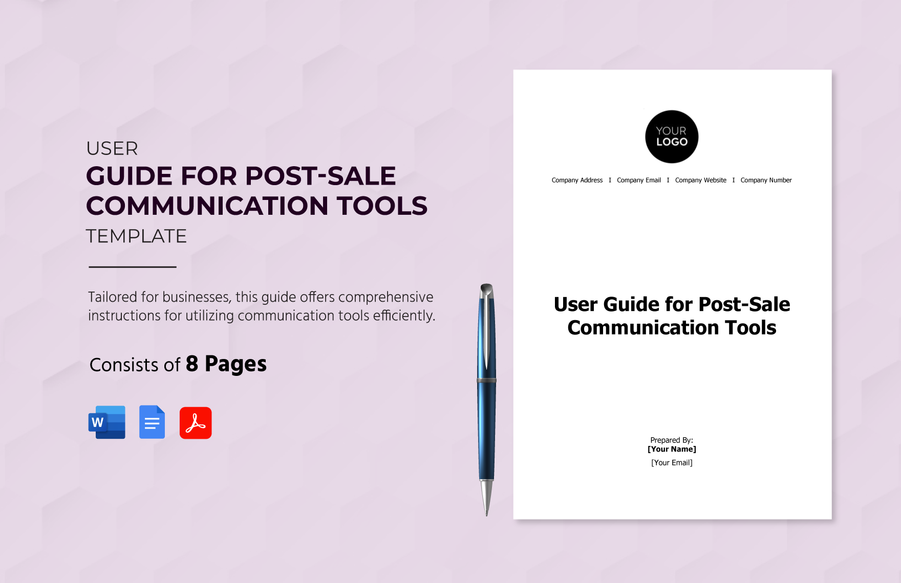 User Guide for Post-Sale Communication Tools Template