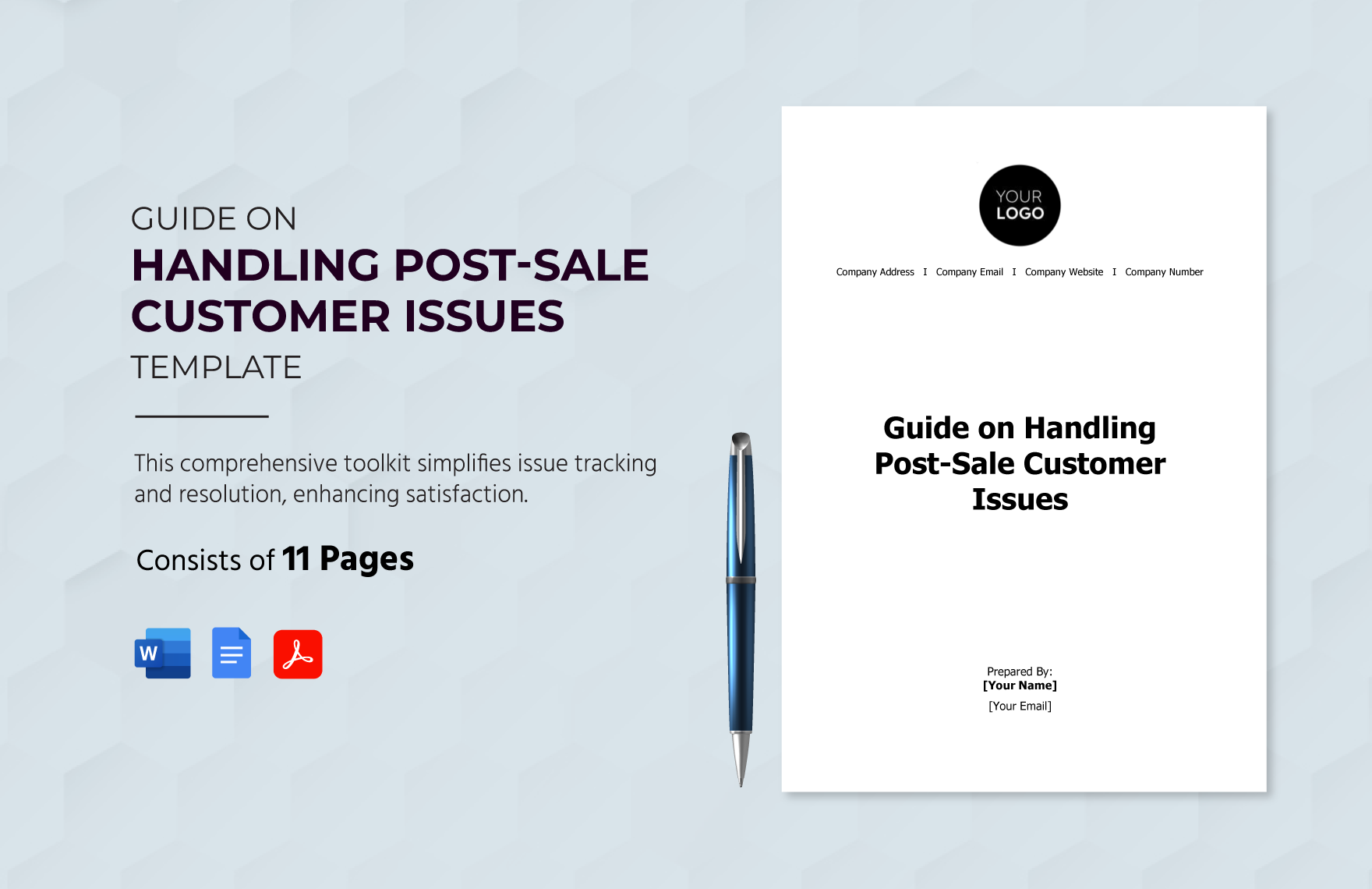 Guide on Handling Post-Sale Customer Issues Template