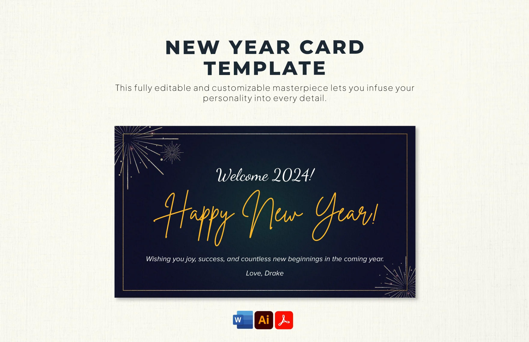 New Year Card Template