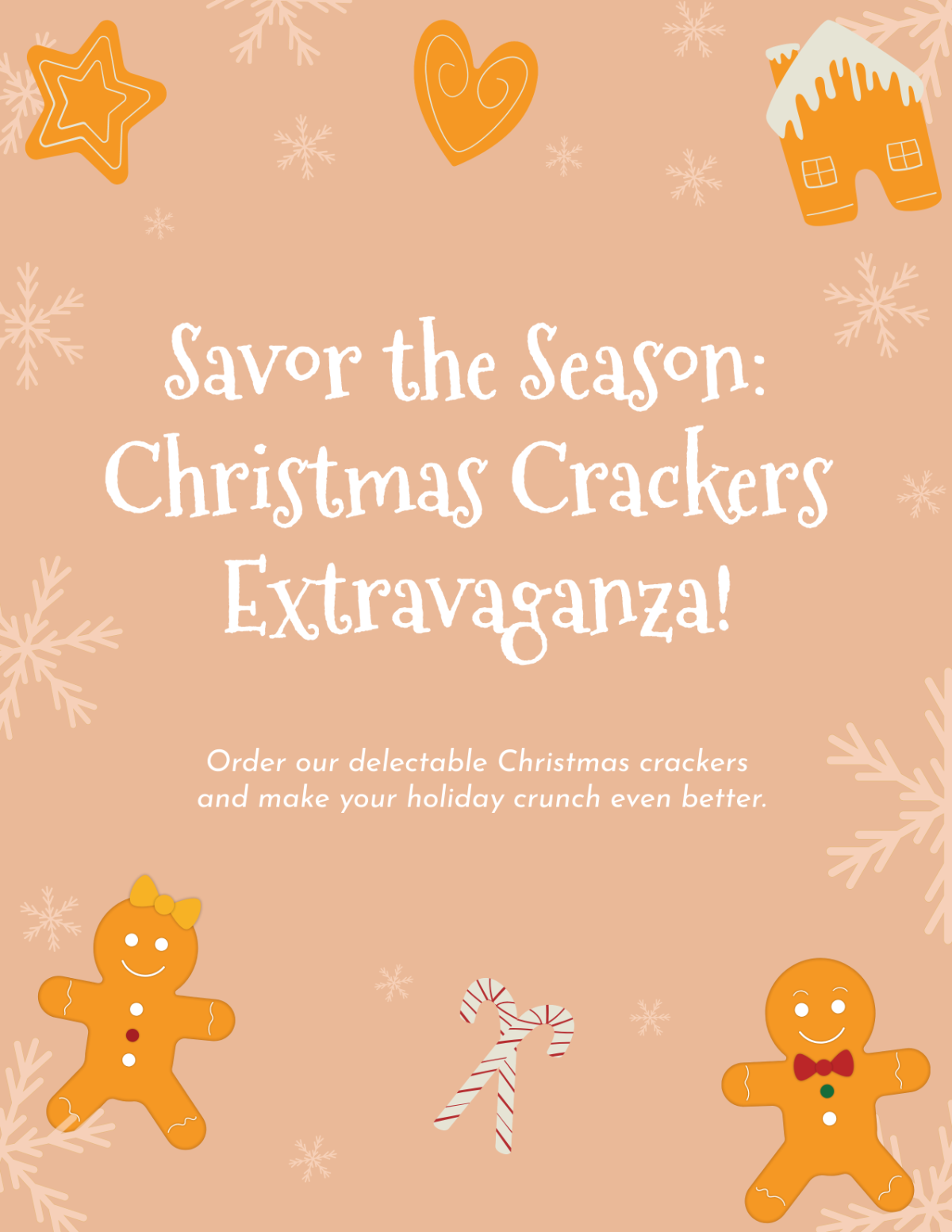 Free Christmas Crackers Sale Flyer Template