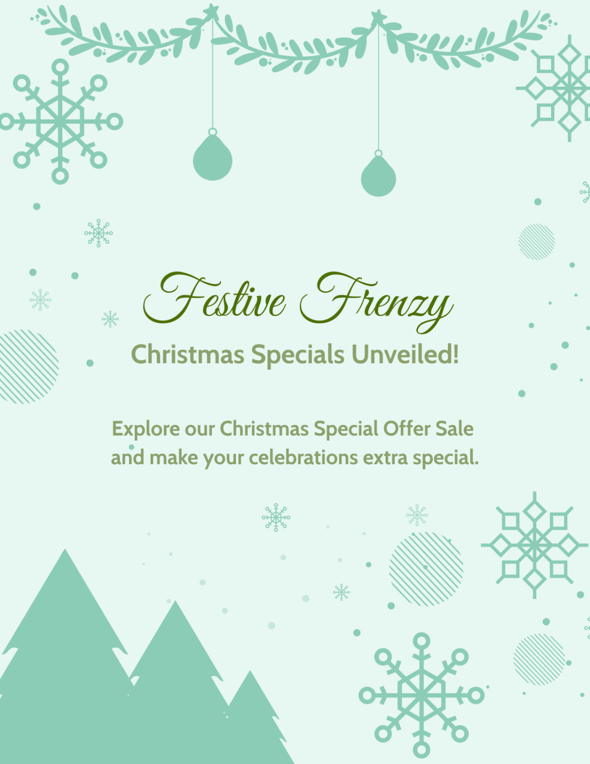 Free Christmas Special Offer Sale Flyer Template