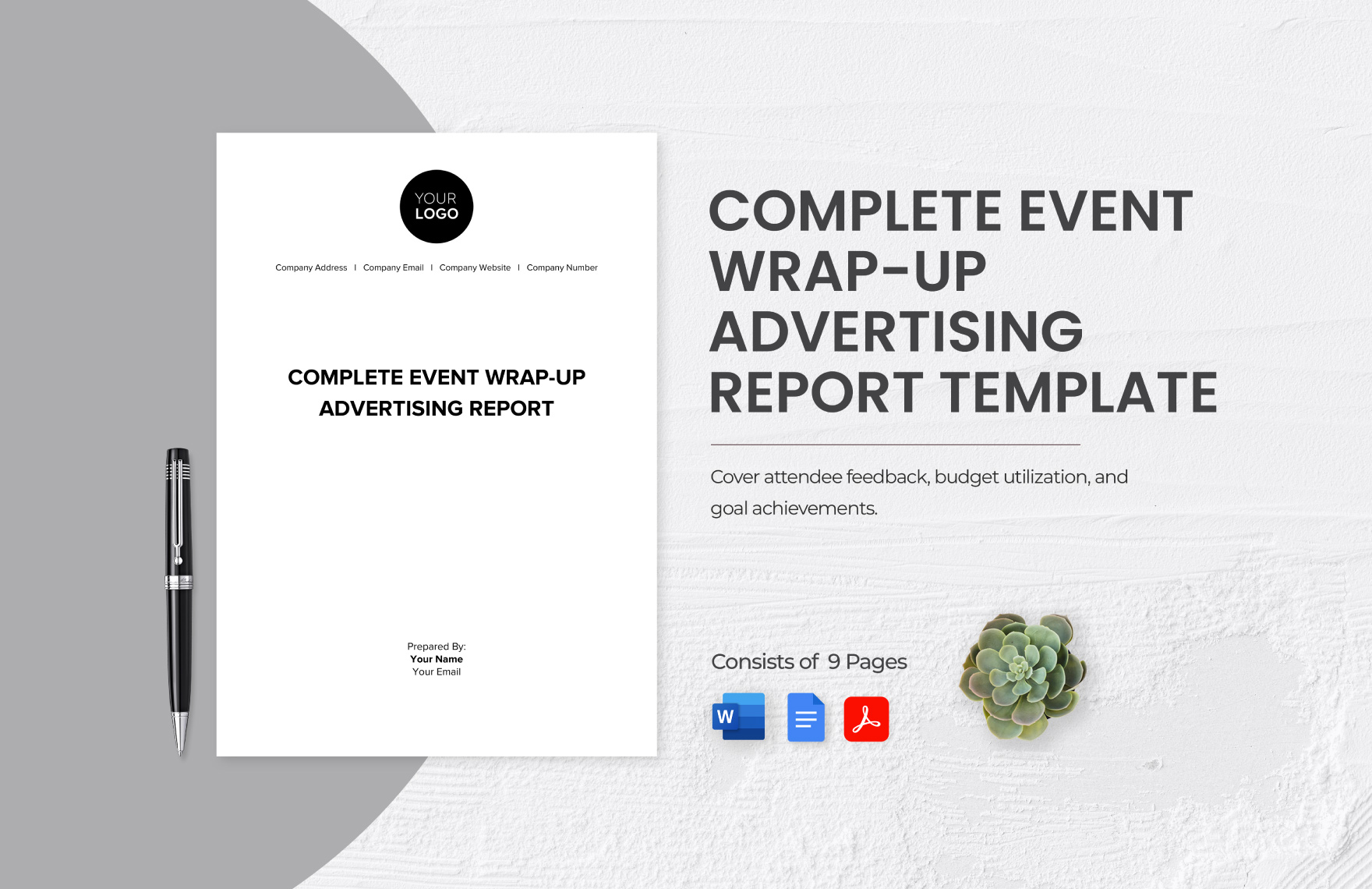 Complete Event Wrap-Up Advertising Report Template