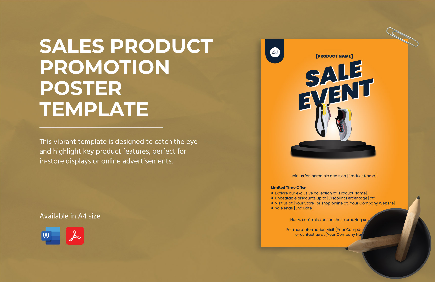 Sales Product Promotion Poster Template