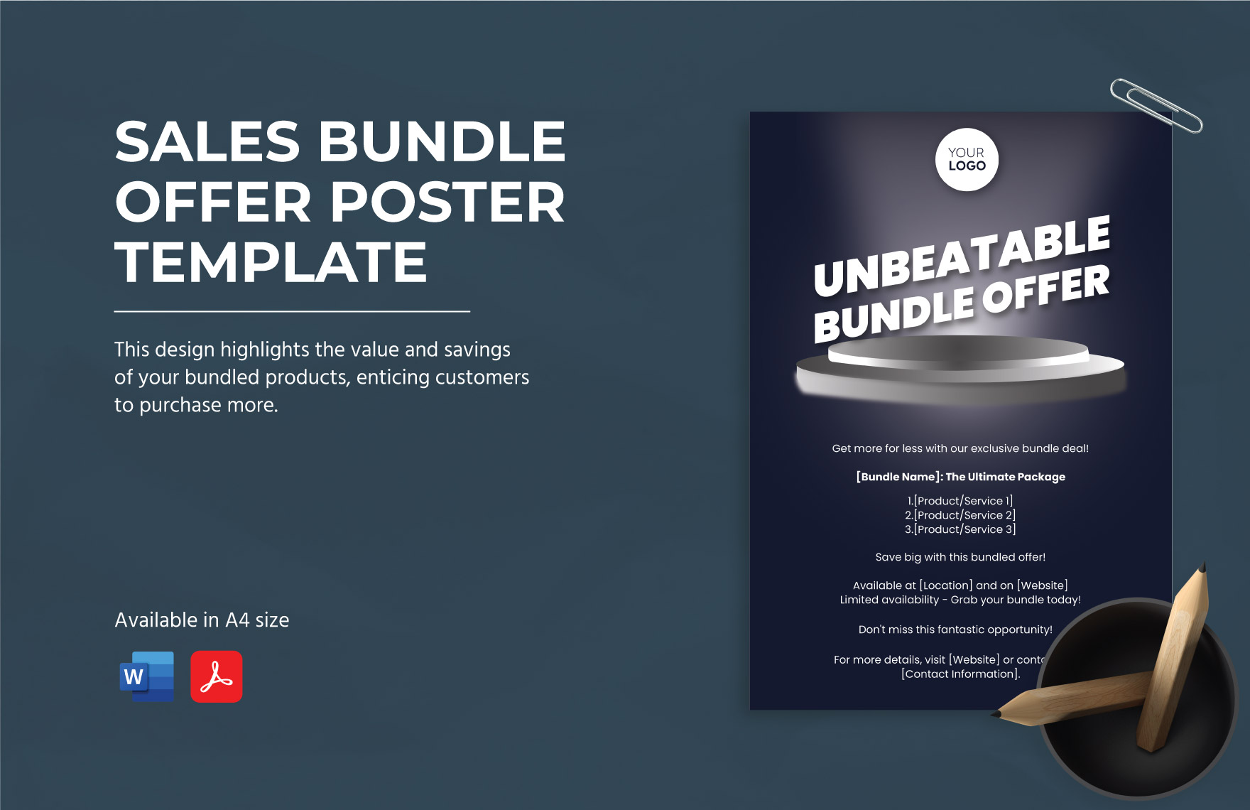 Sales Bundle Offer Poster Template