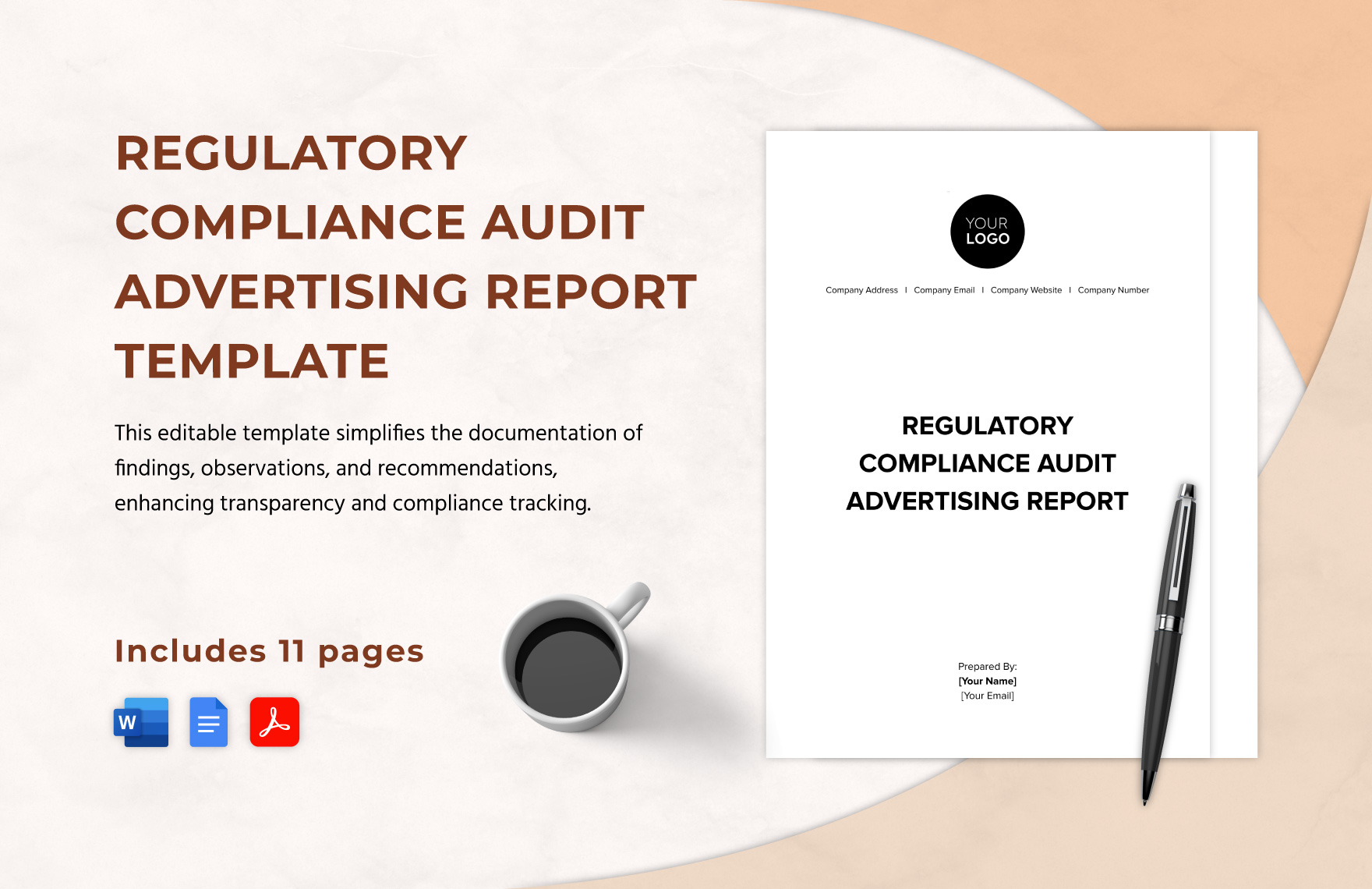 Regulatory Compliance Audit Advertising Report Template