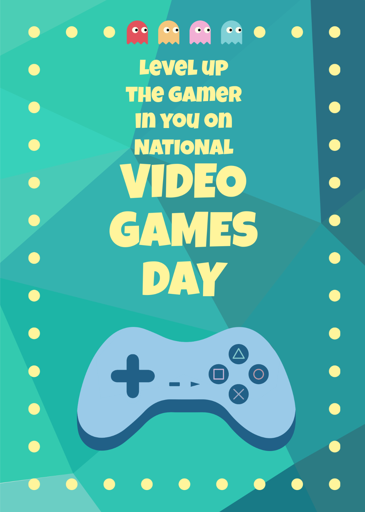 Free National Video Games Day Greeting Card Template - Edit Online ...