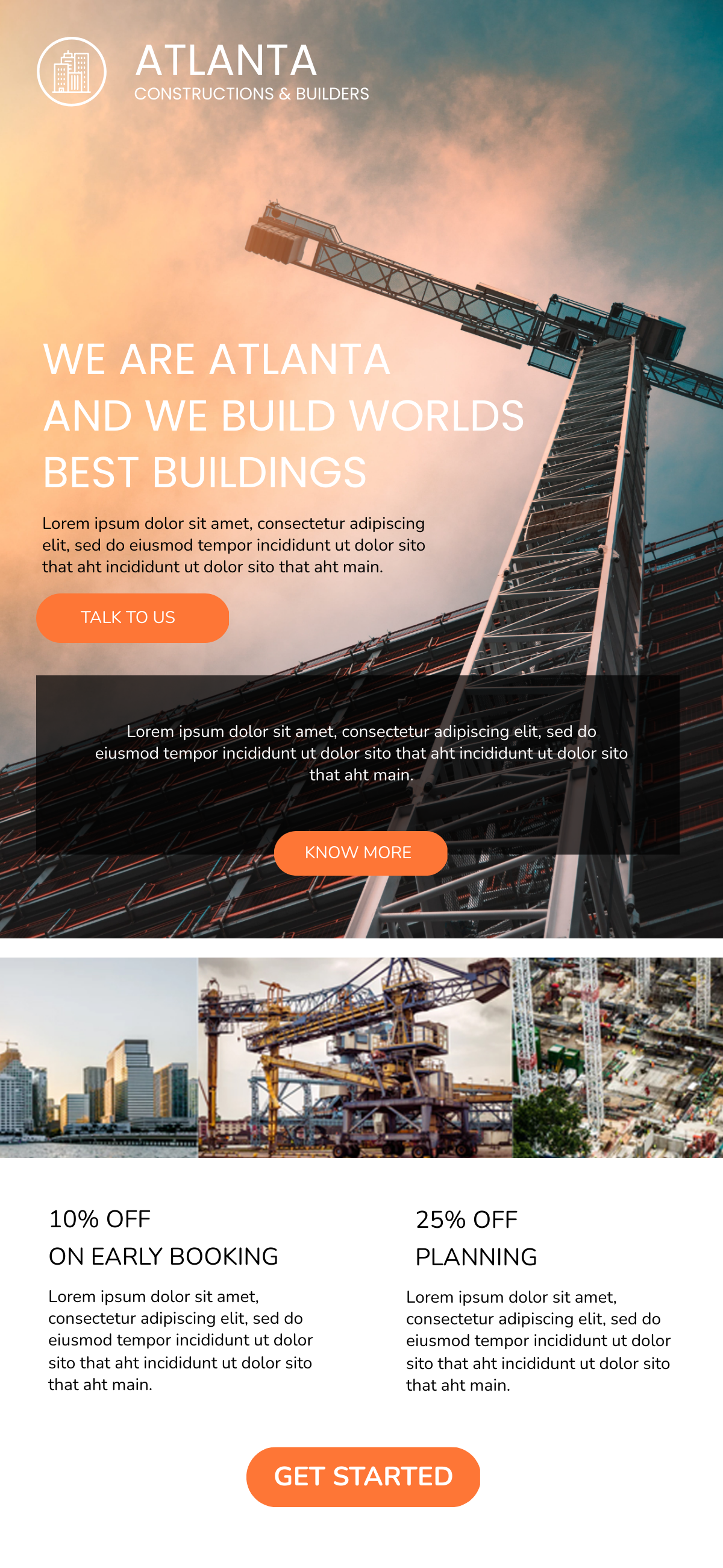 Free Construction Email Ad Template