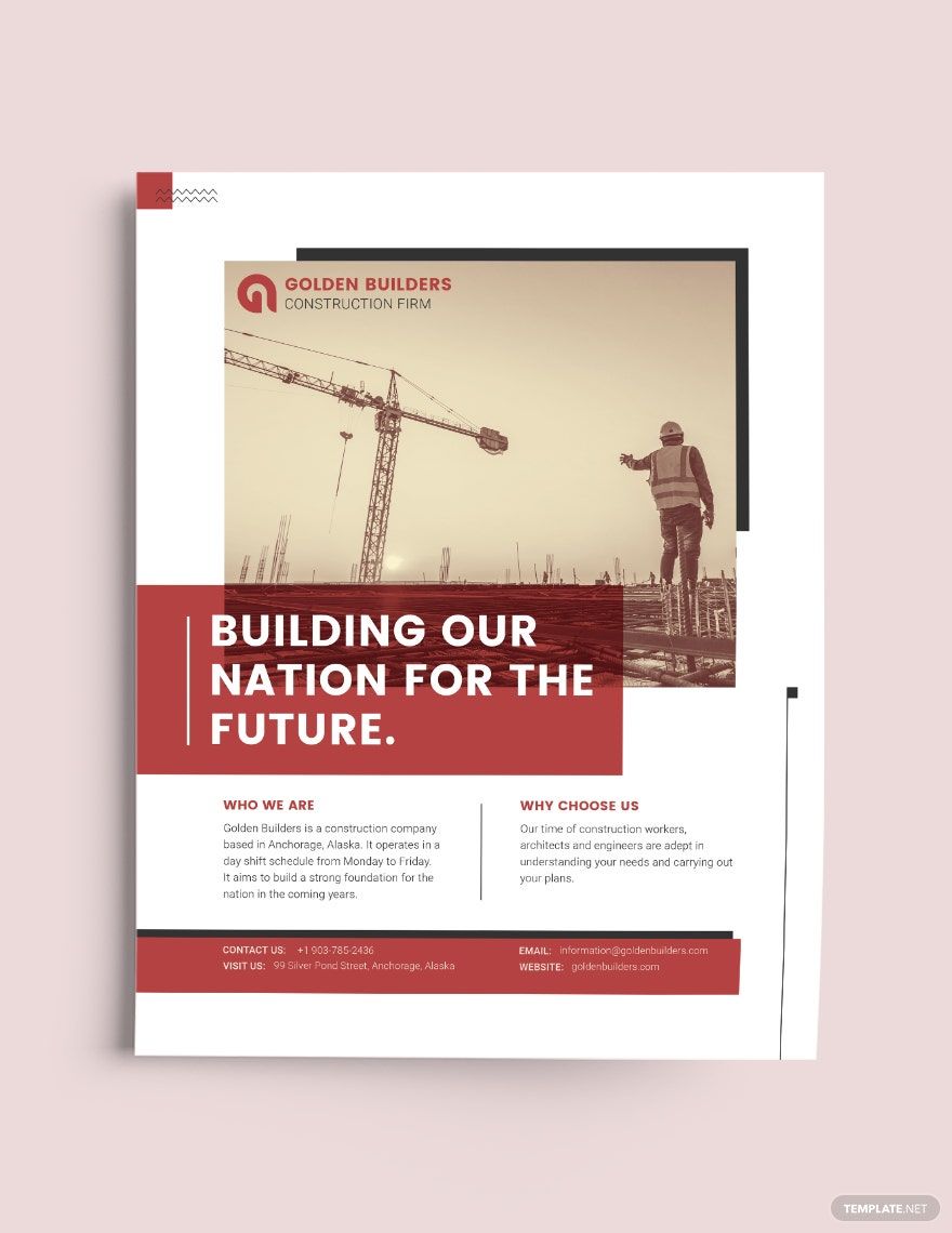 Construction and Building Flyer Template