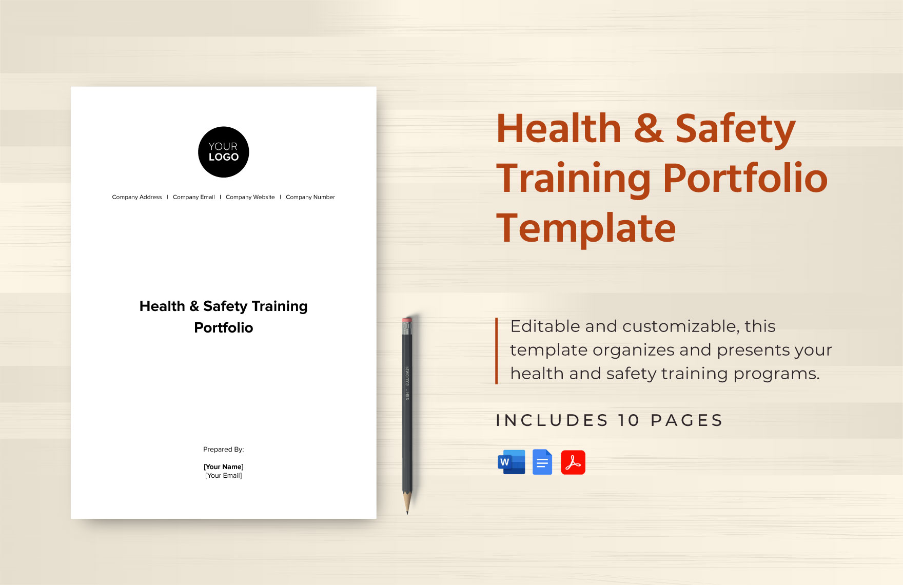 Health & Safety Training Portfolio Template