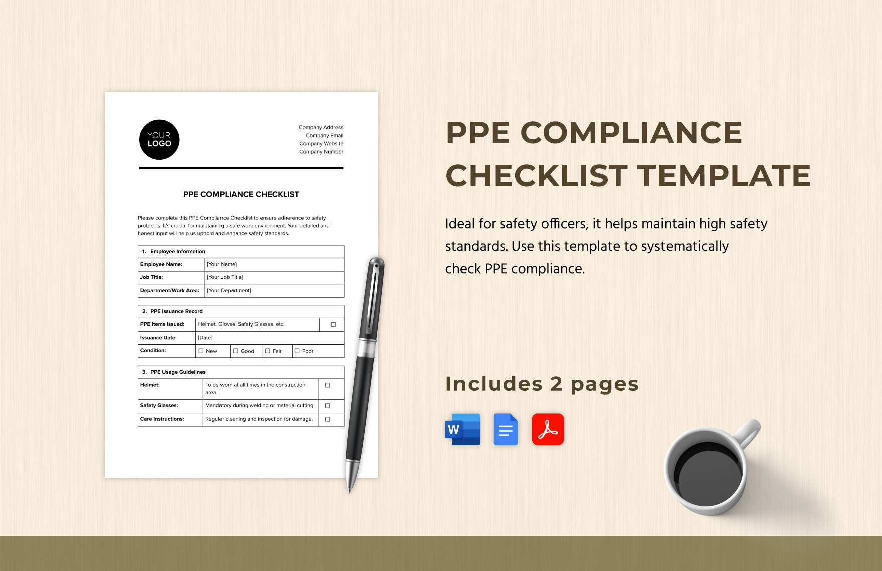 PPE Compliance Checklist Template