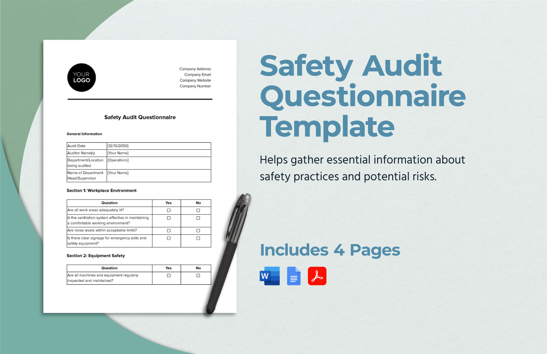 Safety Audit Questionnaire Template