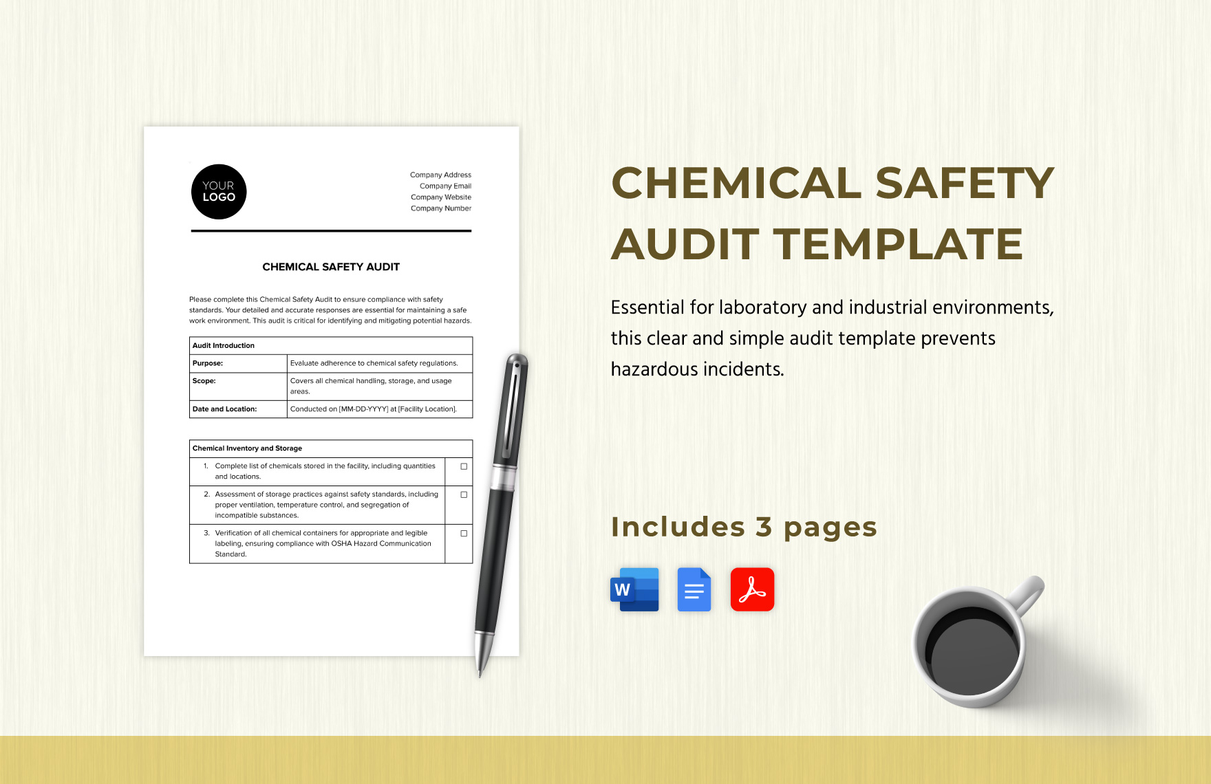 Chemical Safety Audit Template