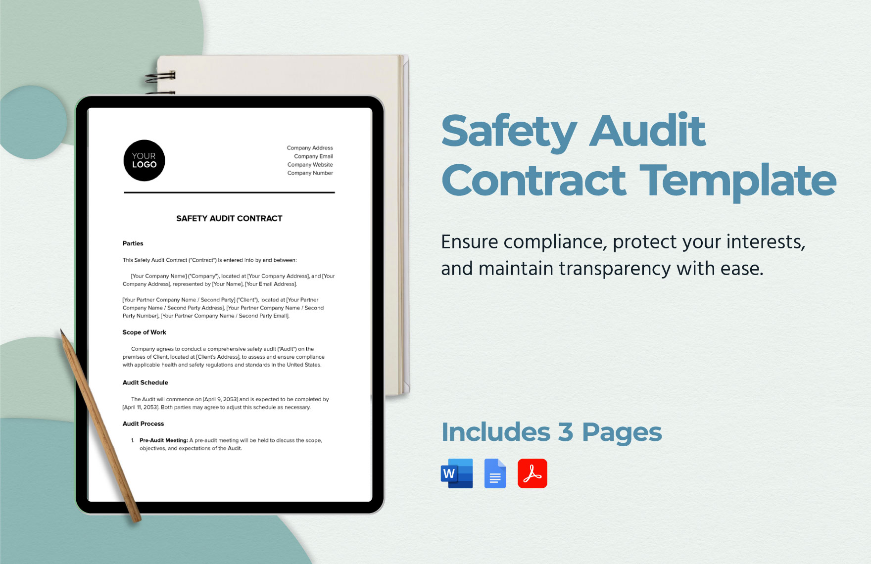 Safety Audit Contract Template