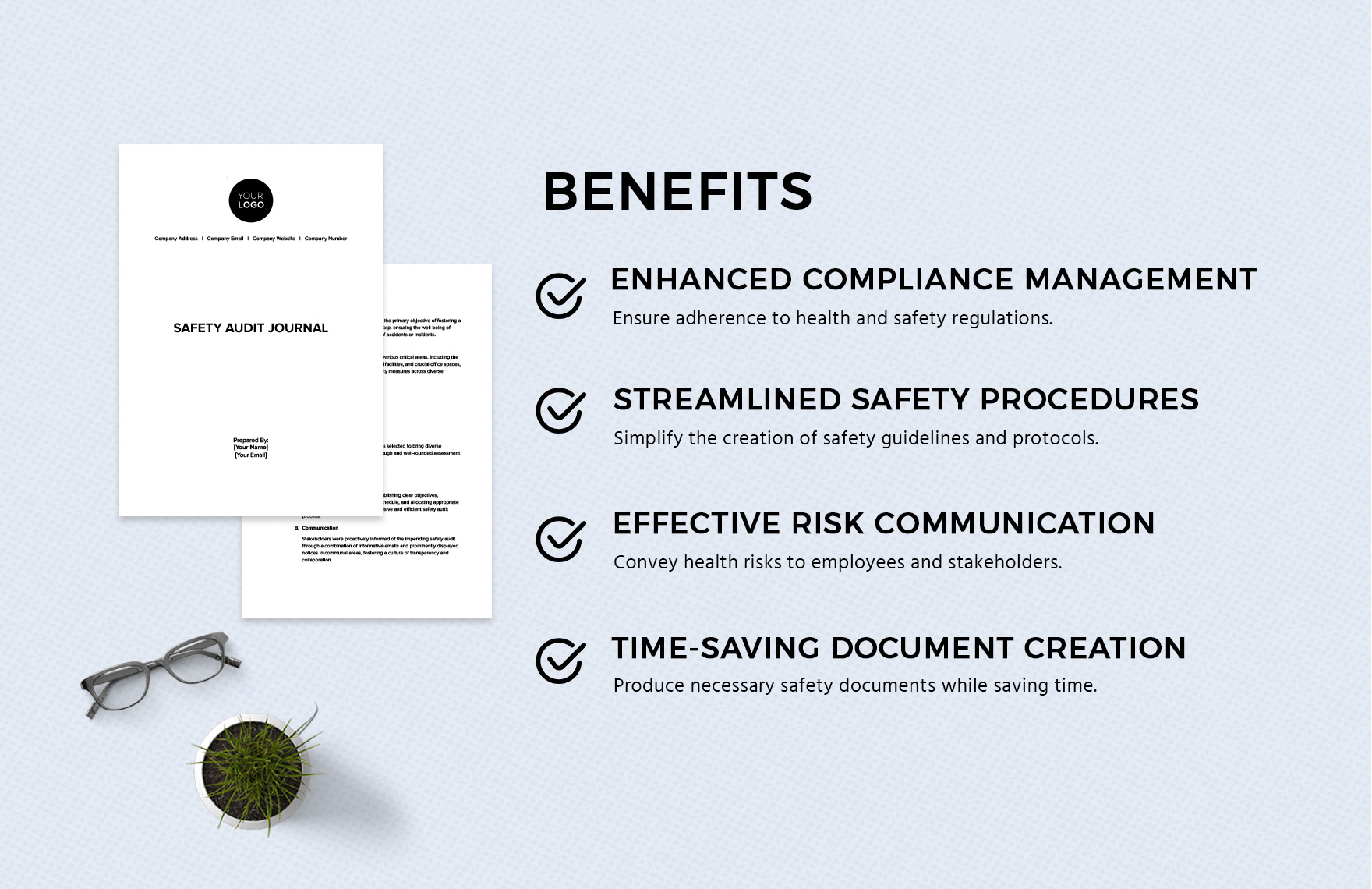 Safety Audit Journal Template