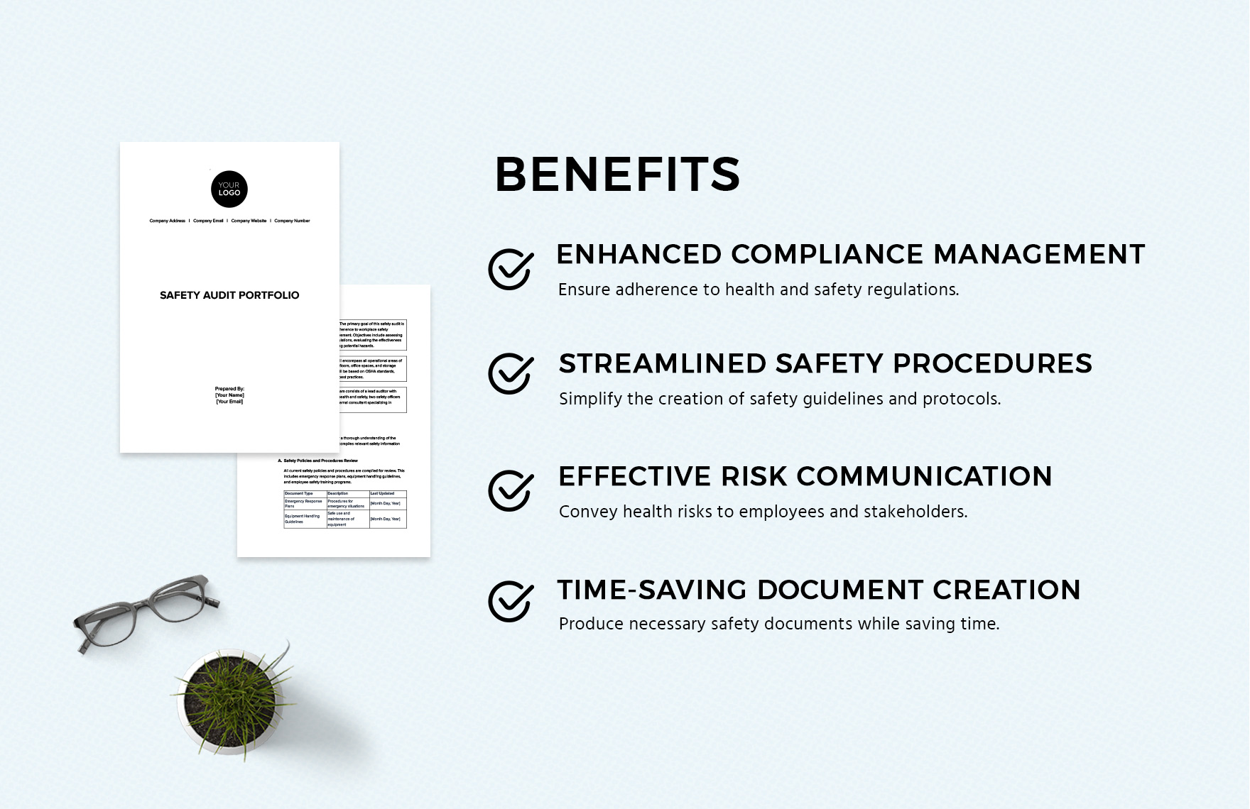 Safety Audit Portfolio Template