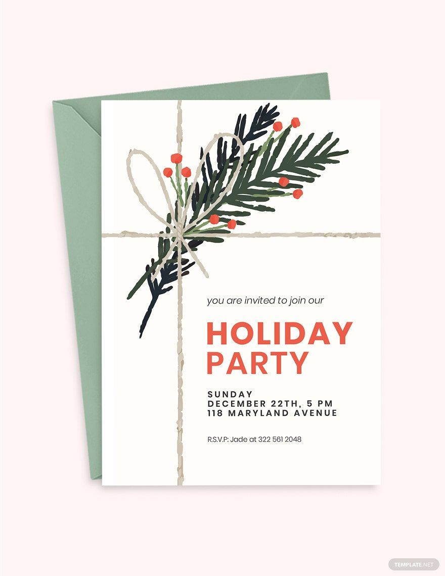 Company Holiday Party Invitation Template