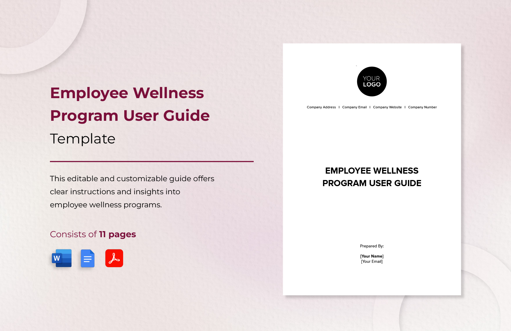 Employee Wellness Program User Guide Template