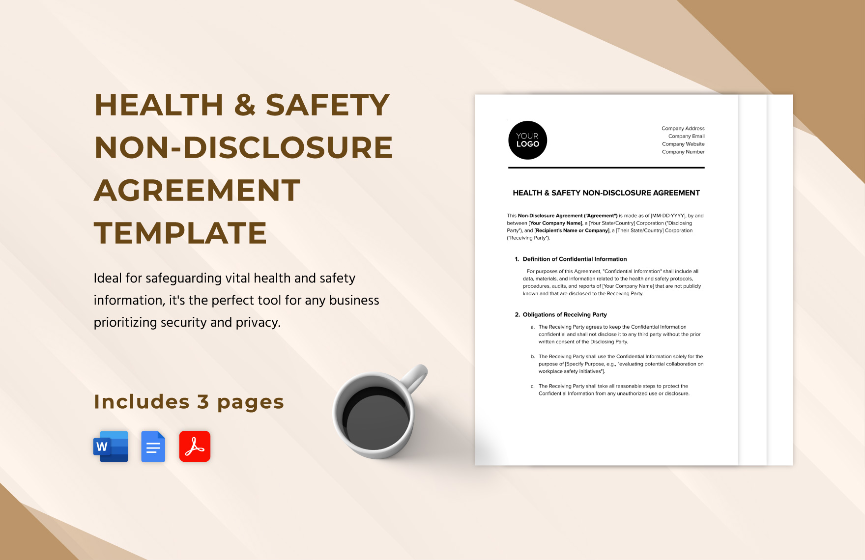 Health & Safety Non-Disclosure Agreement Template