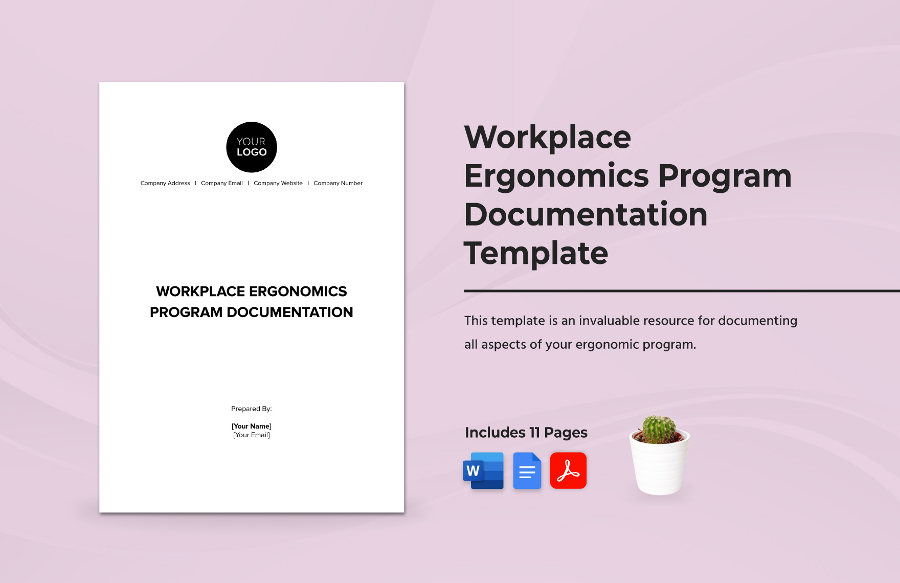 Workplace Ergonomics Program Documentation Template