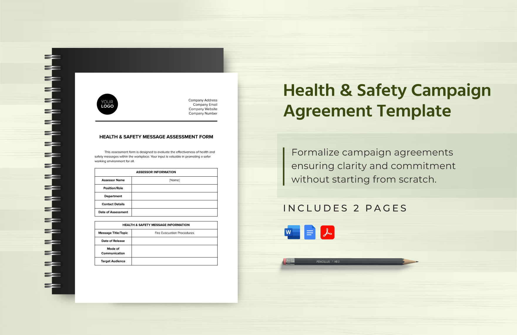 Health & Safety Campaign Agreement Template