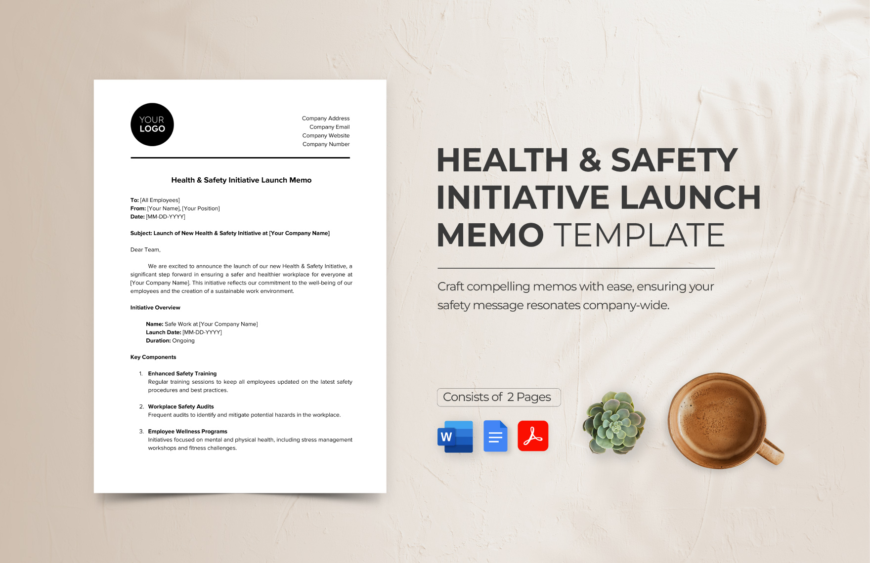 Health & Safety Initiative Launch Memo Template