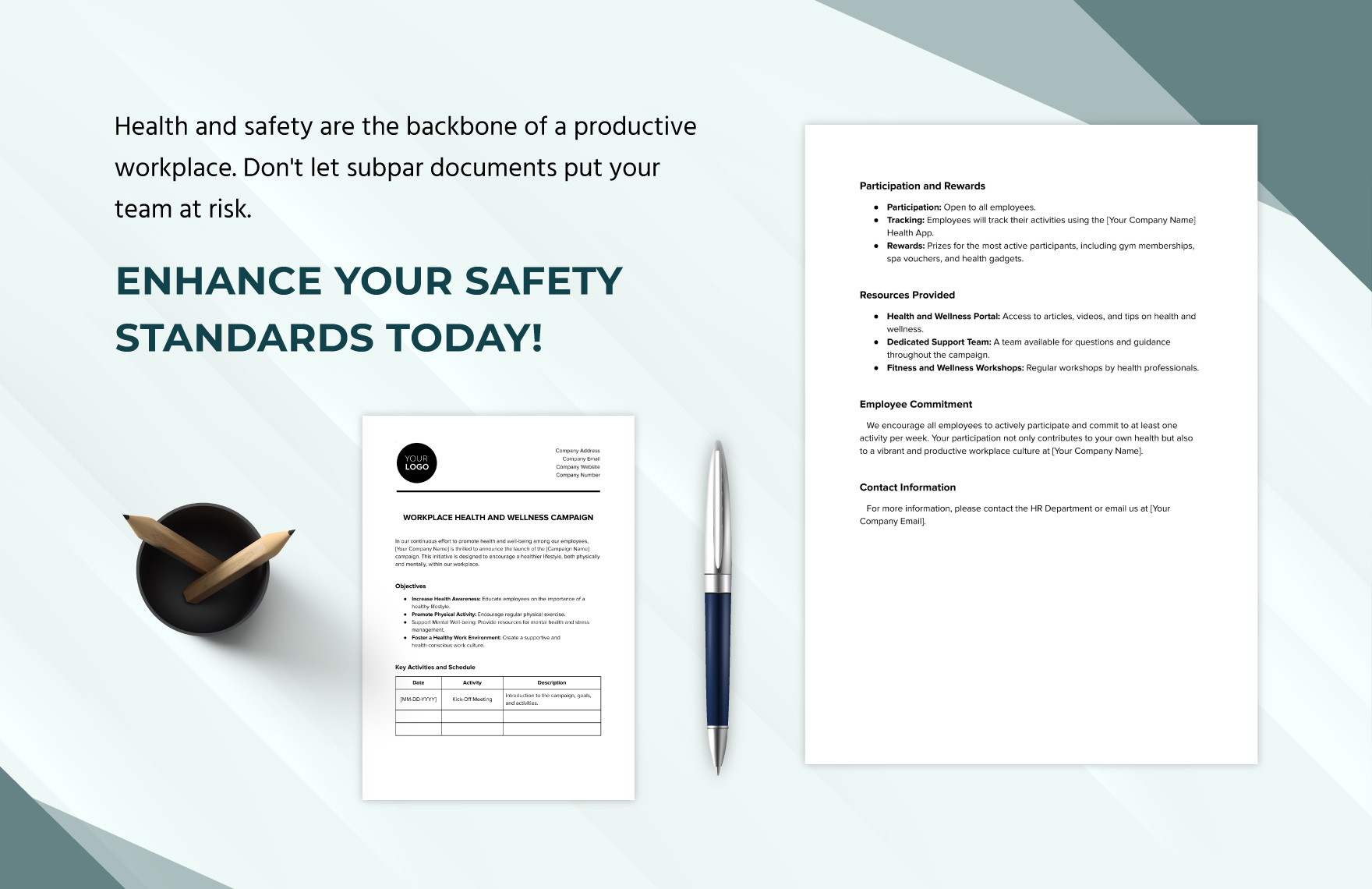 Workplace Health and Wellness Campaign Template