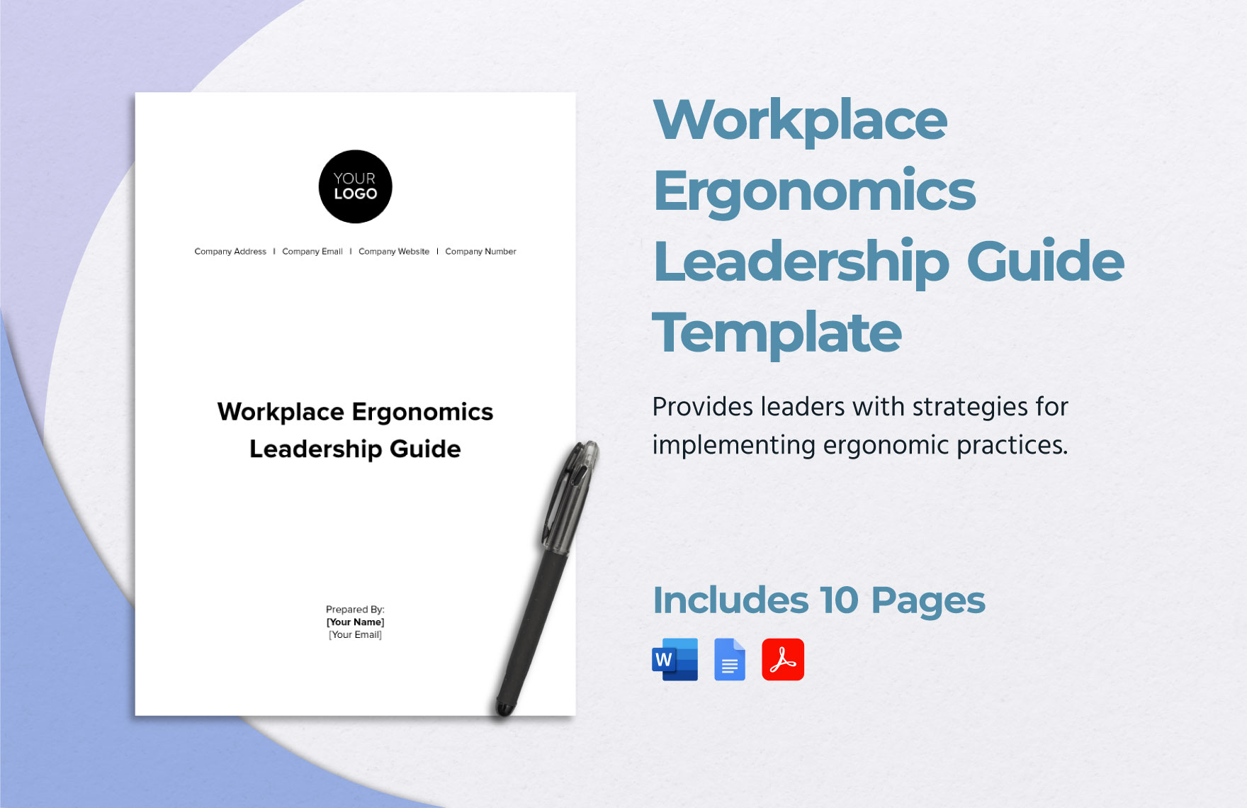 Workplace Ergonomics Leadership Guide Template