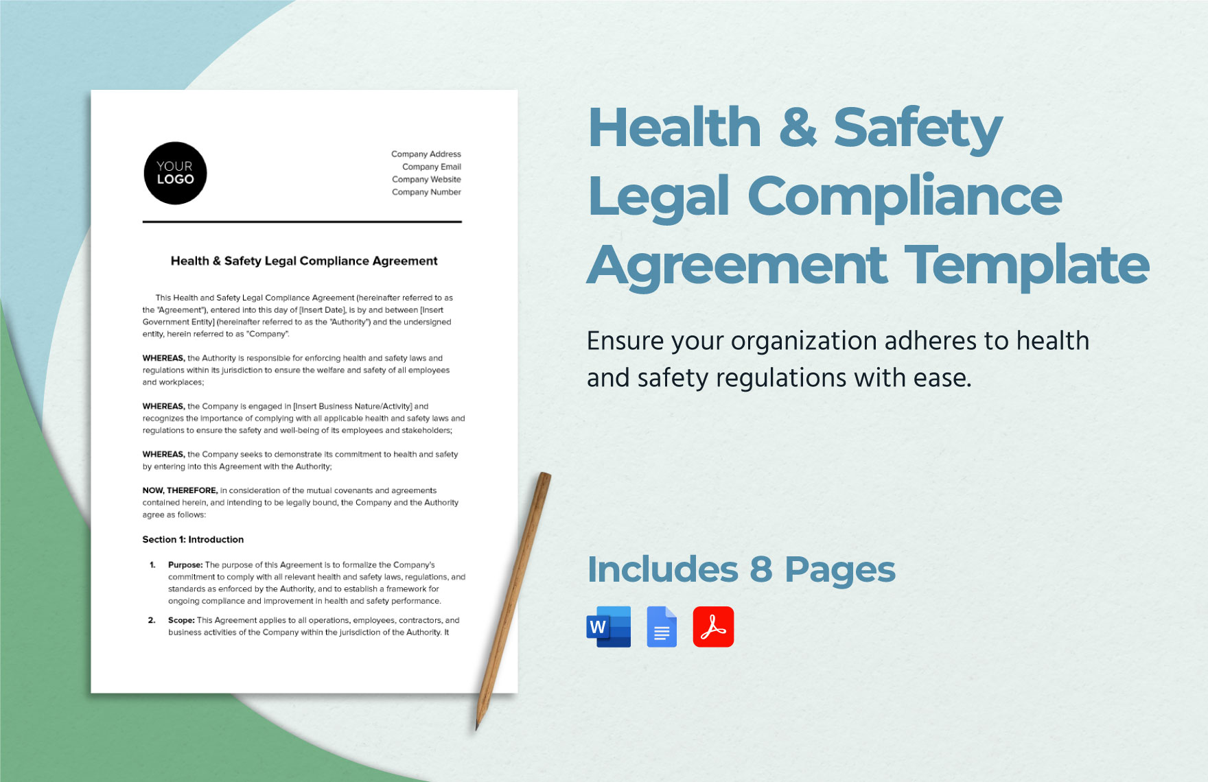 Health & Safety Legal Compliance Agreement Template