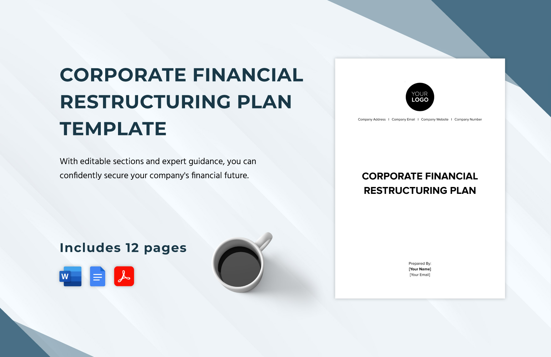 Corporate Financial Restructuring Plan Template