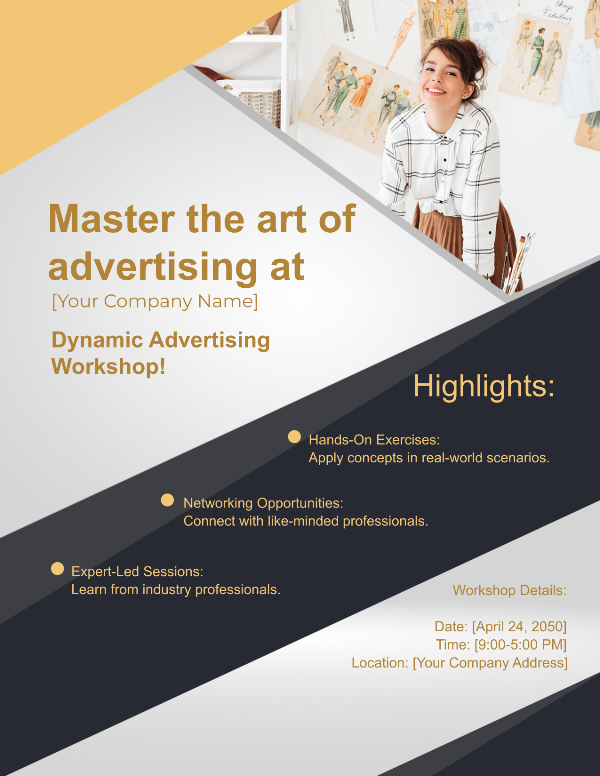 Free Advertising Workshop Flyer Template