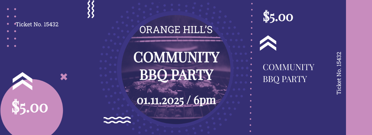 Community BBQ Ticket Template - Edit Online & Download